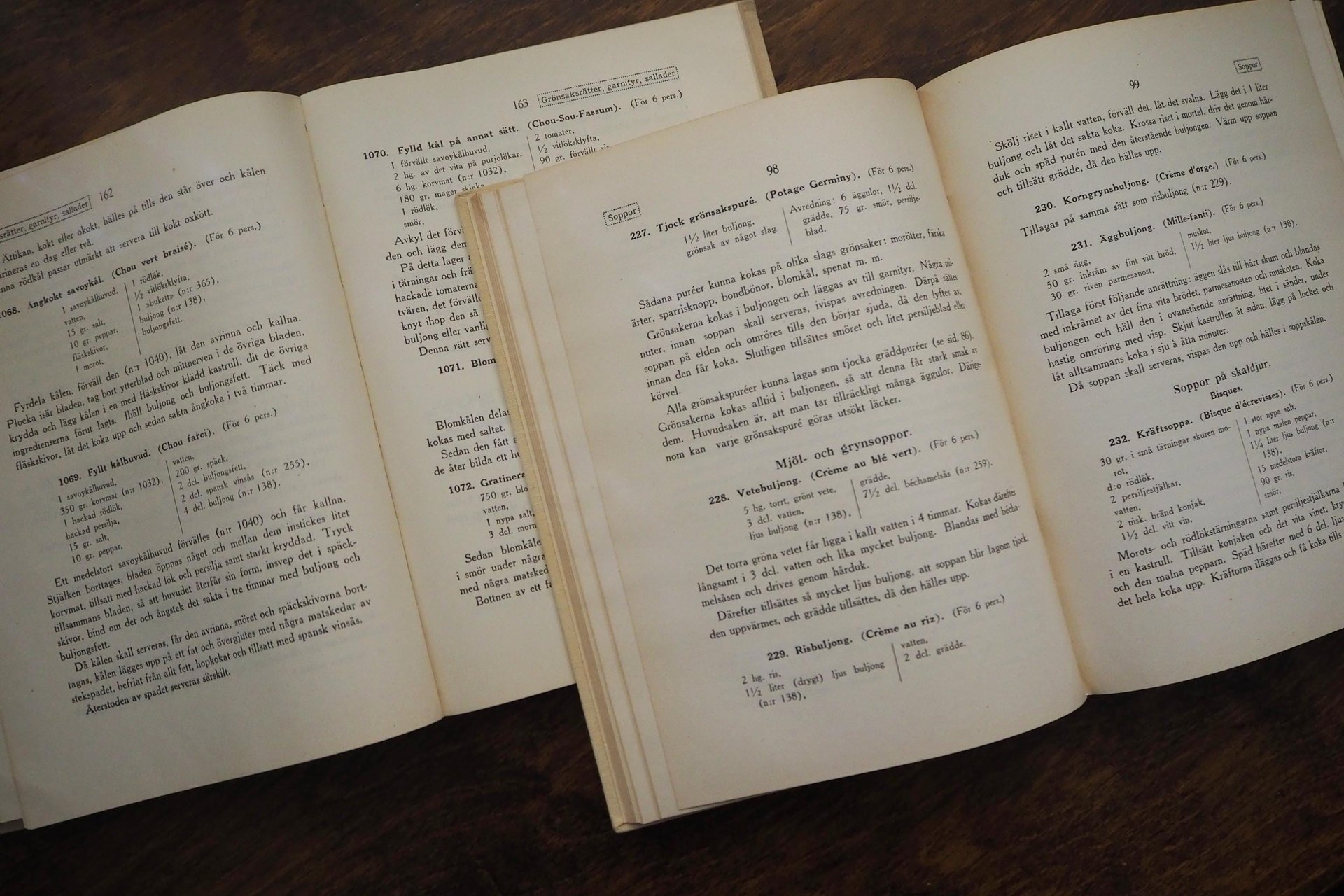 Vintage cookbooks | Escoffiers Stora Kokbok delar 1–2 | Vintage Swedish cookbooks | Swedish cookbooks | Auguste Escoffier | Husmoderns Bok