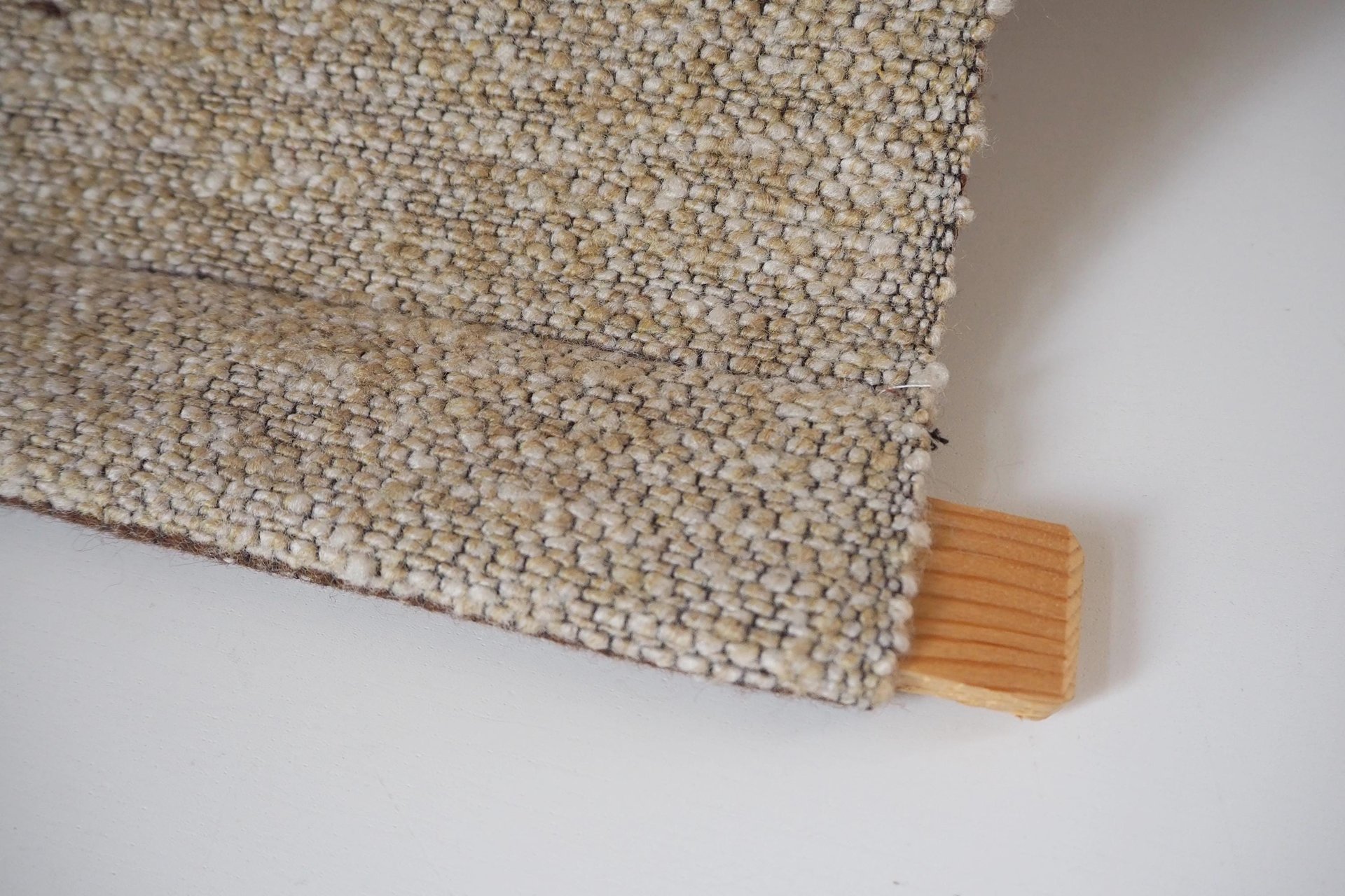 Vintage wall hanging | Long wall hanging | Scandinavian woven textile | Brown and beige wall hanging | Retro wall hanging