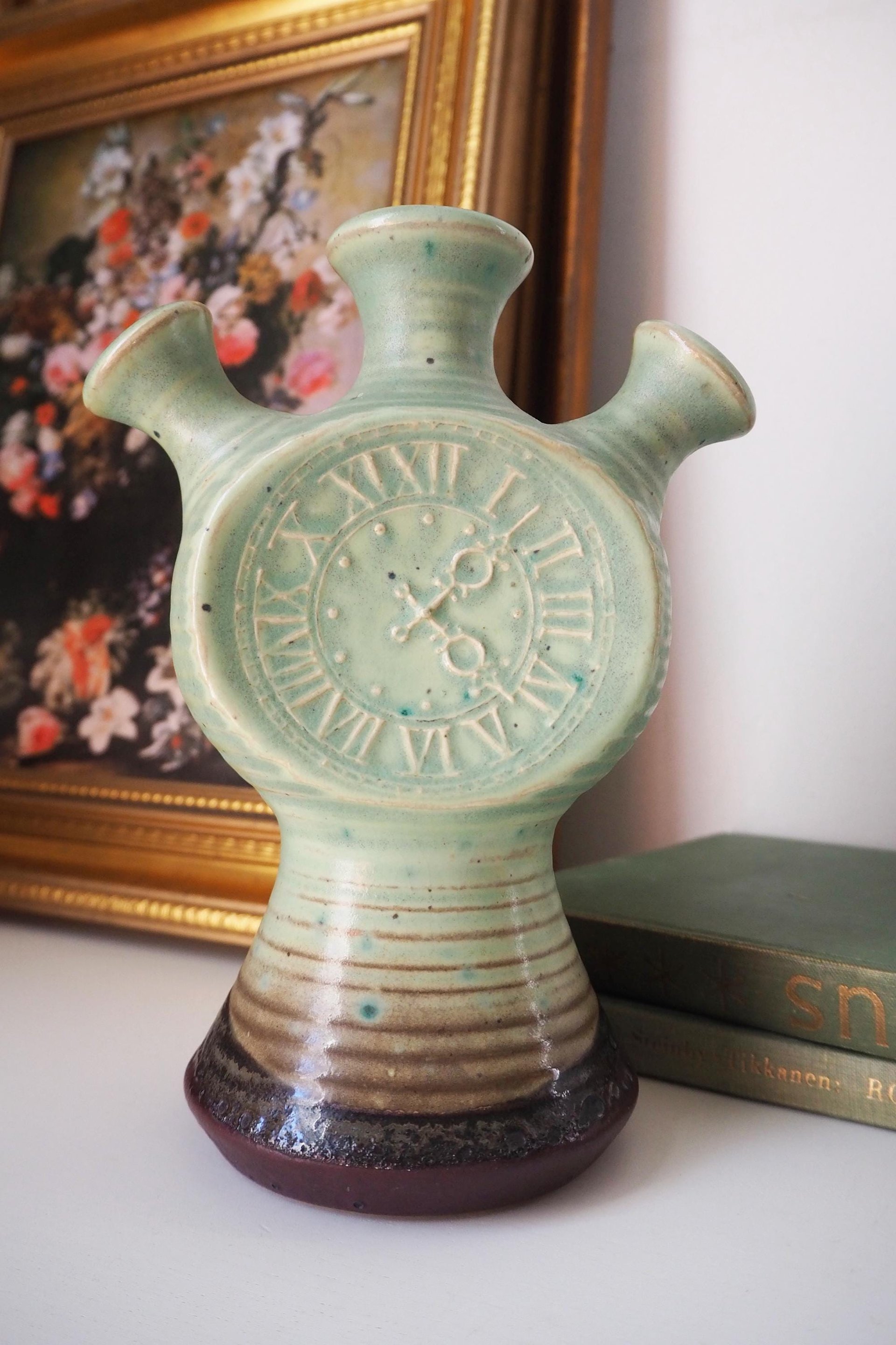 Vintage Kupittaan Savi vase | Vintage ceramic vase | Okki Laine | Finnish ceramics | Vintage vase | Scandinavian ceramic vase