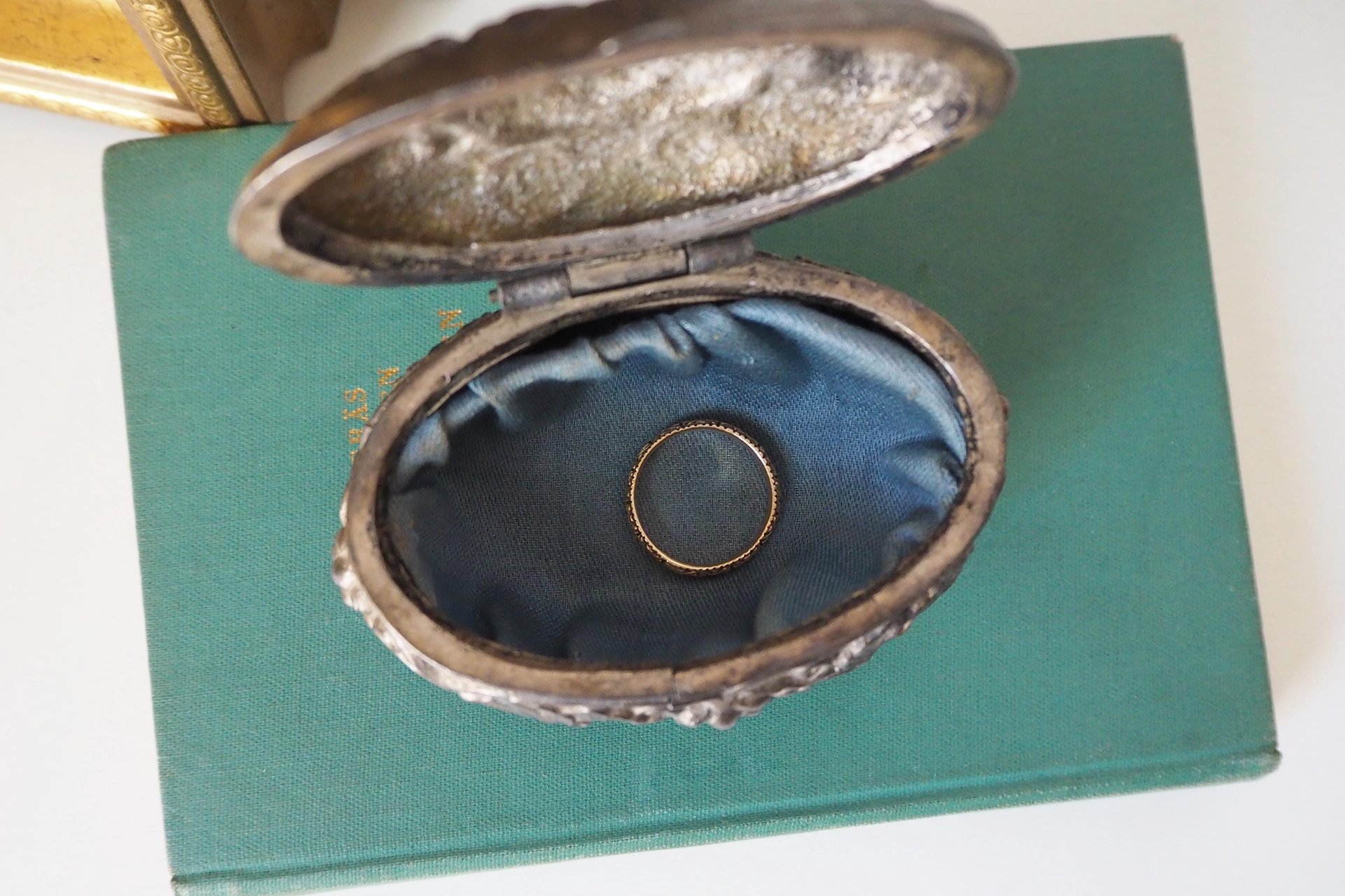 Vintage silver plated jewelry box | Made in Sweden | Vintage silver plated ring box | Vintage Swedish jewelry box
