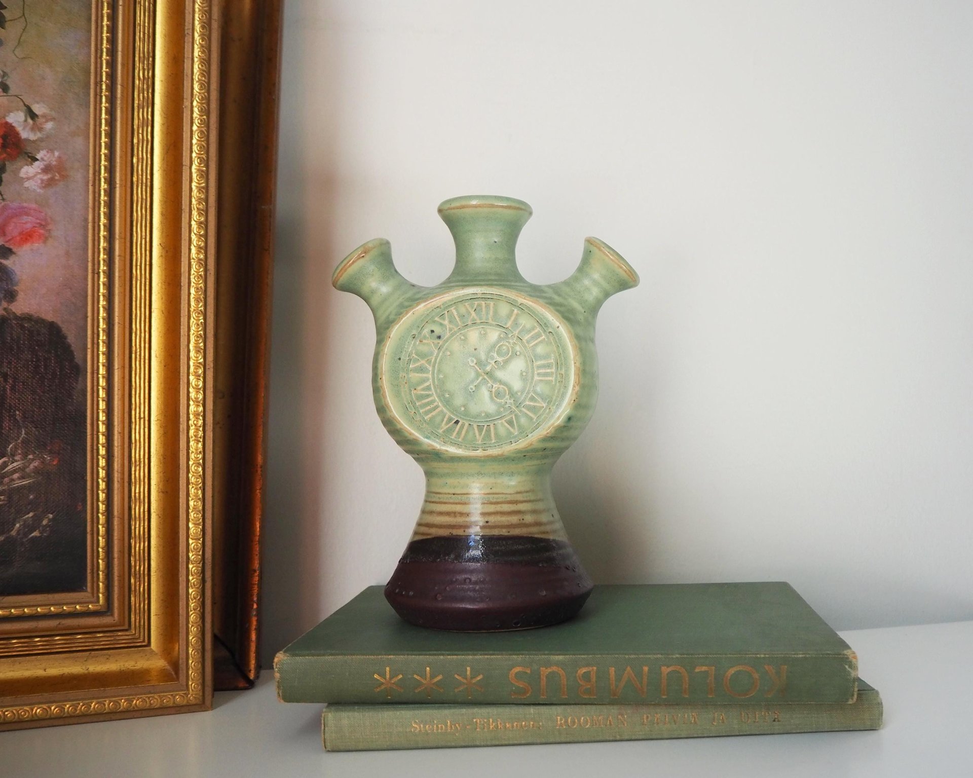 Vintage Kupittaan Savi vase | Vintage ceramic vase | Okki Laine | Finnish ceramics | Vintage vase | Scandinavian ceramic vase