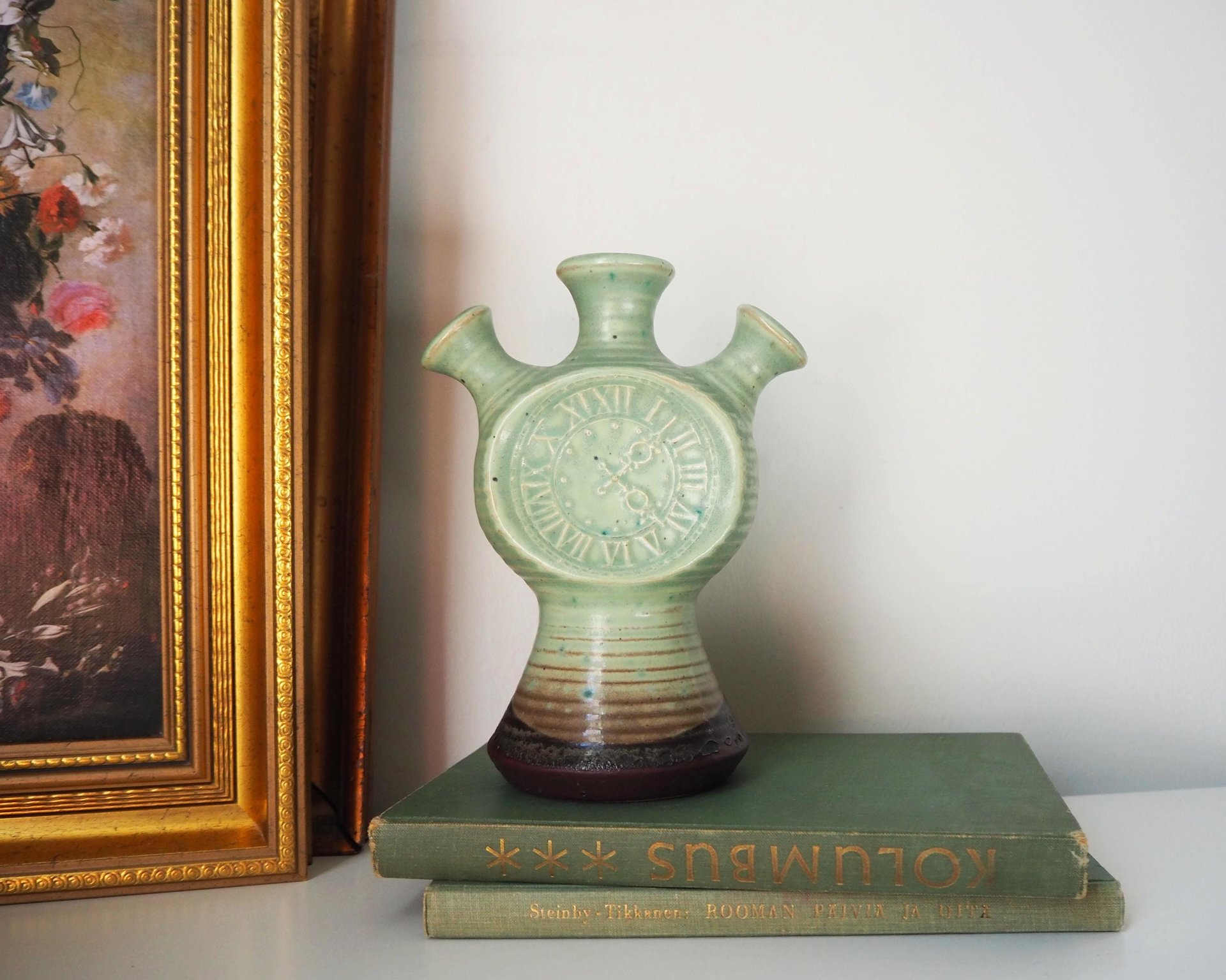 Vintage Kupittaan Savi vase | Vintage ceramic vase | Okki Laine | Finnish ceramics | Vintage vase | Scandinavian ceramic vase