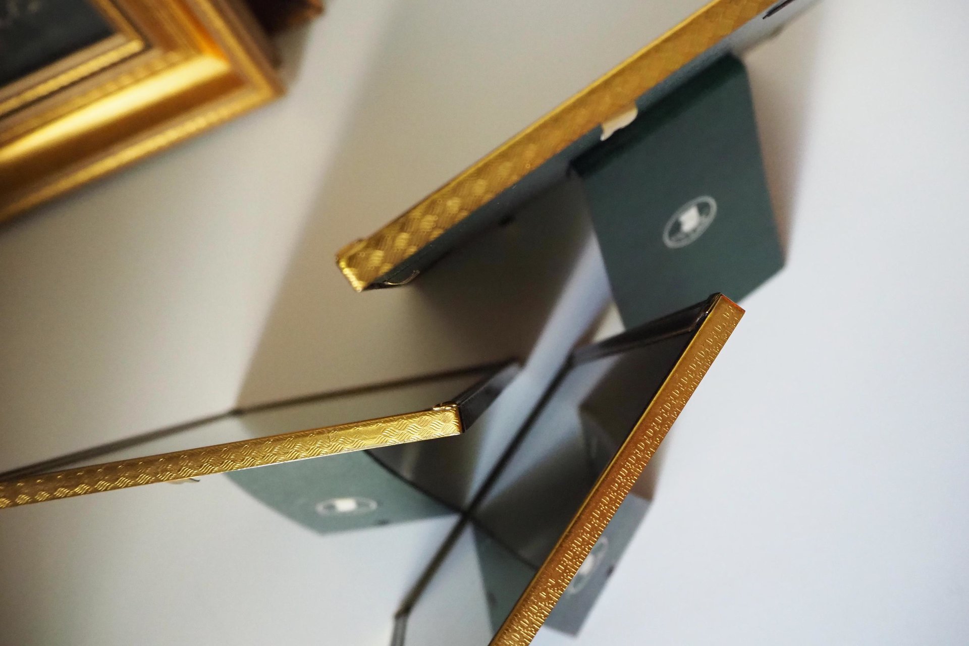Set of three vintage photo frames | Vintage brass frames | Matching vintage frames | Vintage brass frame set | Vintage Jyden frames