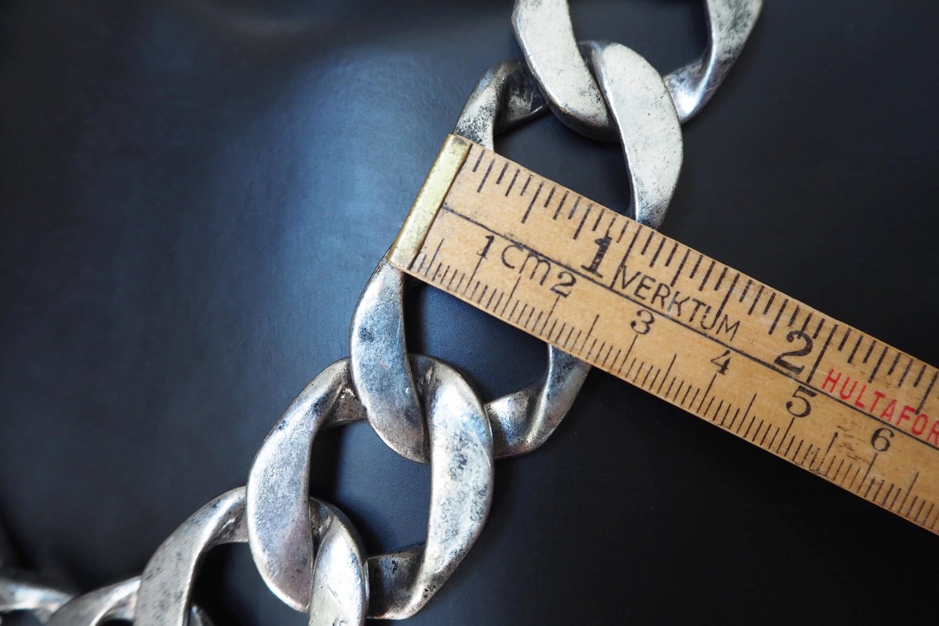 Vintage chunky necklace | Silver tone curb necklace | Vintage silver tone necklace | Vintage curb necklace | Thick silver necklace