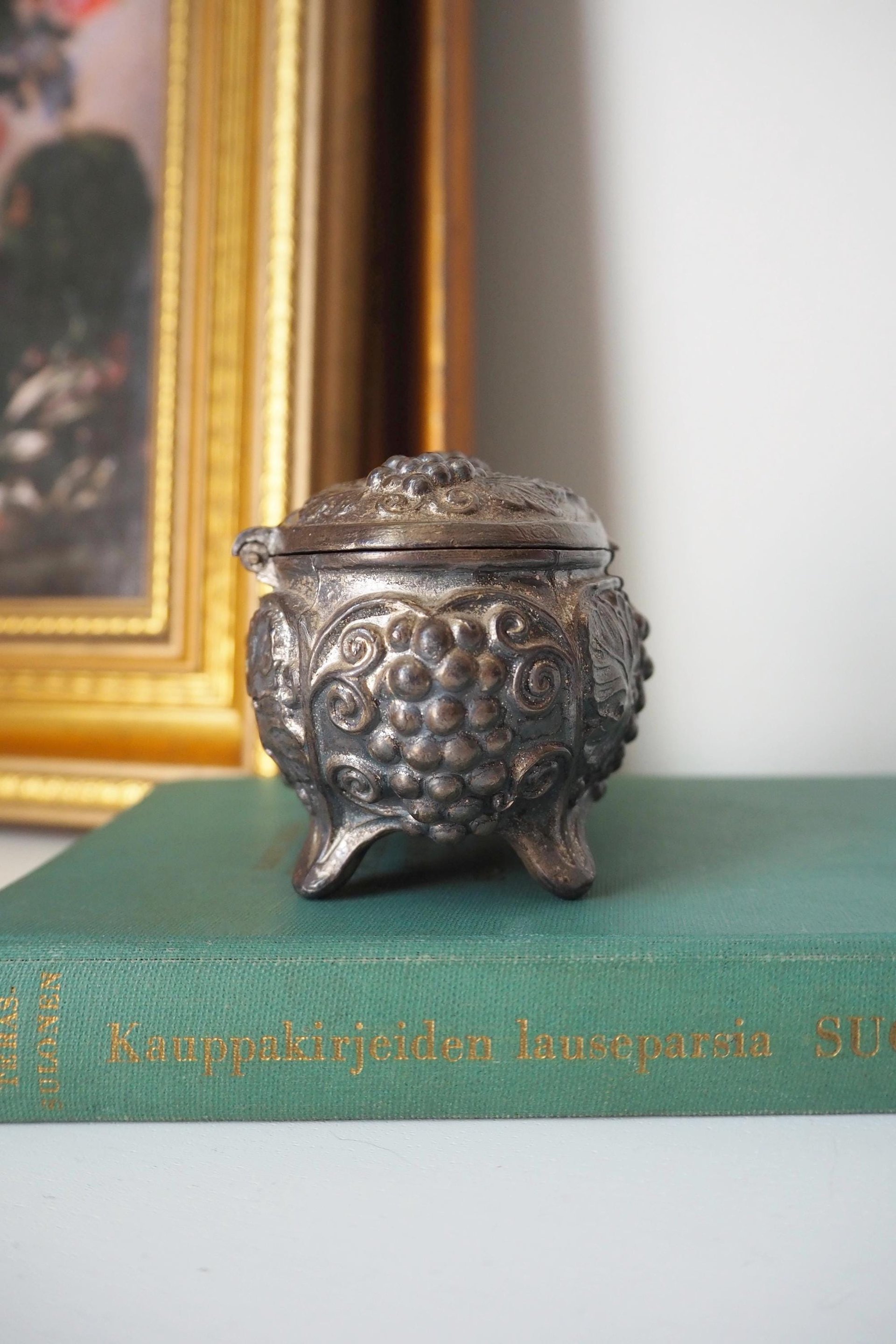 Vintage silver plated jewelry box | Made in Sweden | Vintage silver plated ring box | Vintage Swedish jewelry box