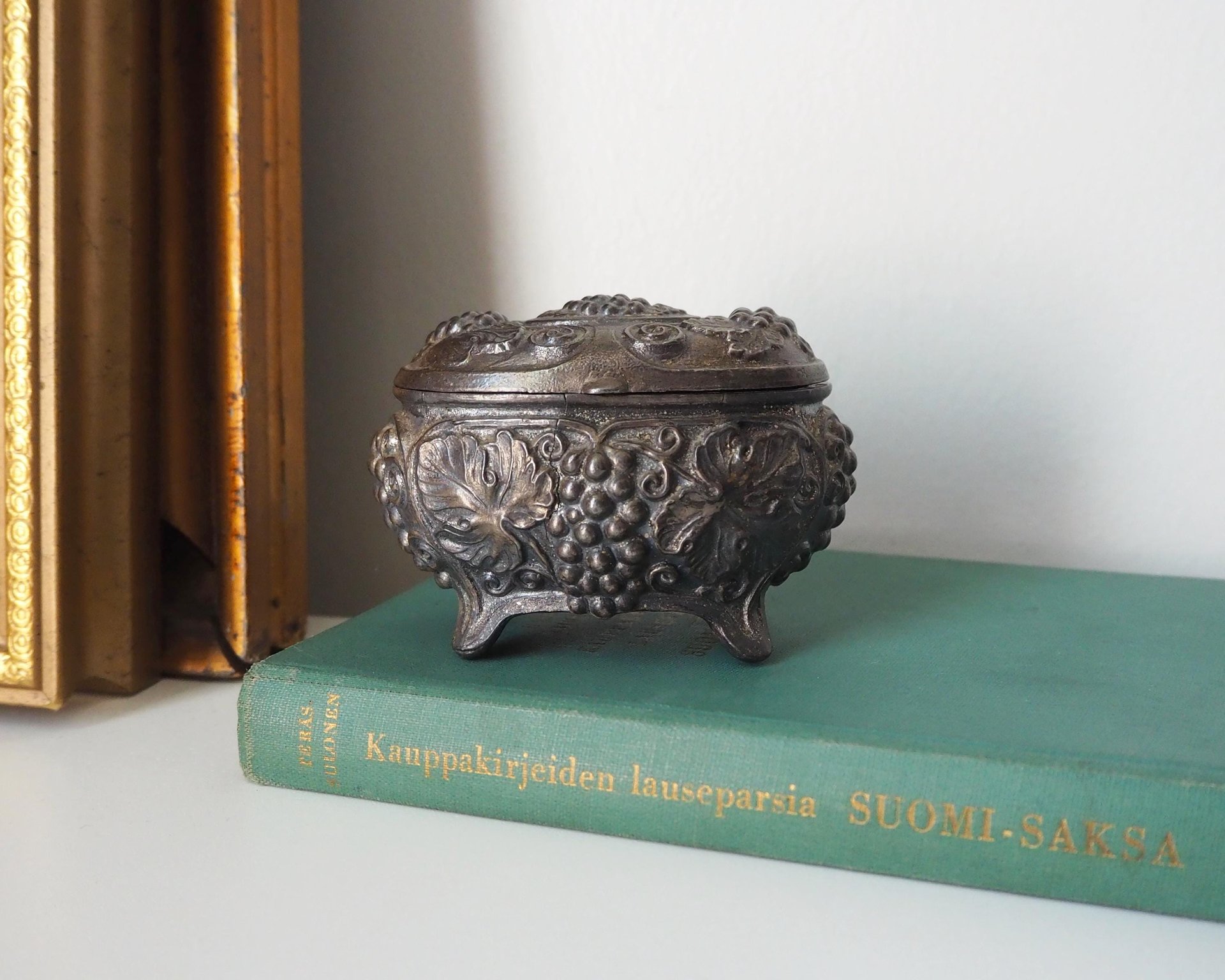 Vintage silver plated jewelry box | Made in Sweden | Vintage silver plated ring box | Vintage Swedish jewelry box