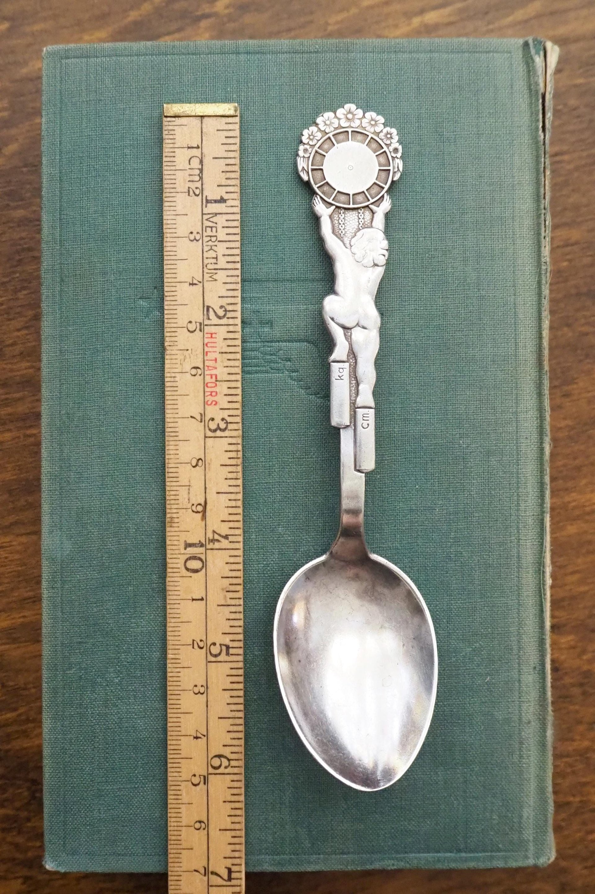 Vintage christening spoon | Vintage alpacca silver baby spoon | Christening spoon | Vintage baby spoon | Vintage Christening gifts