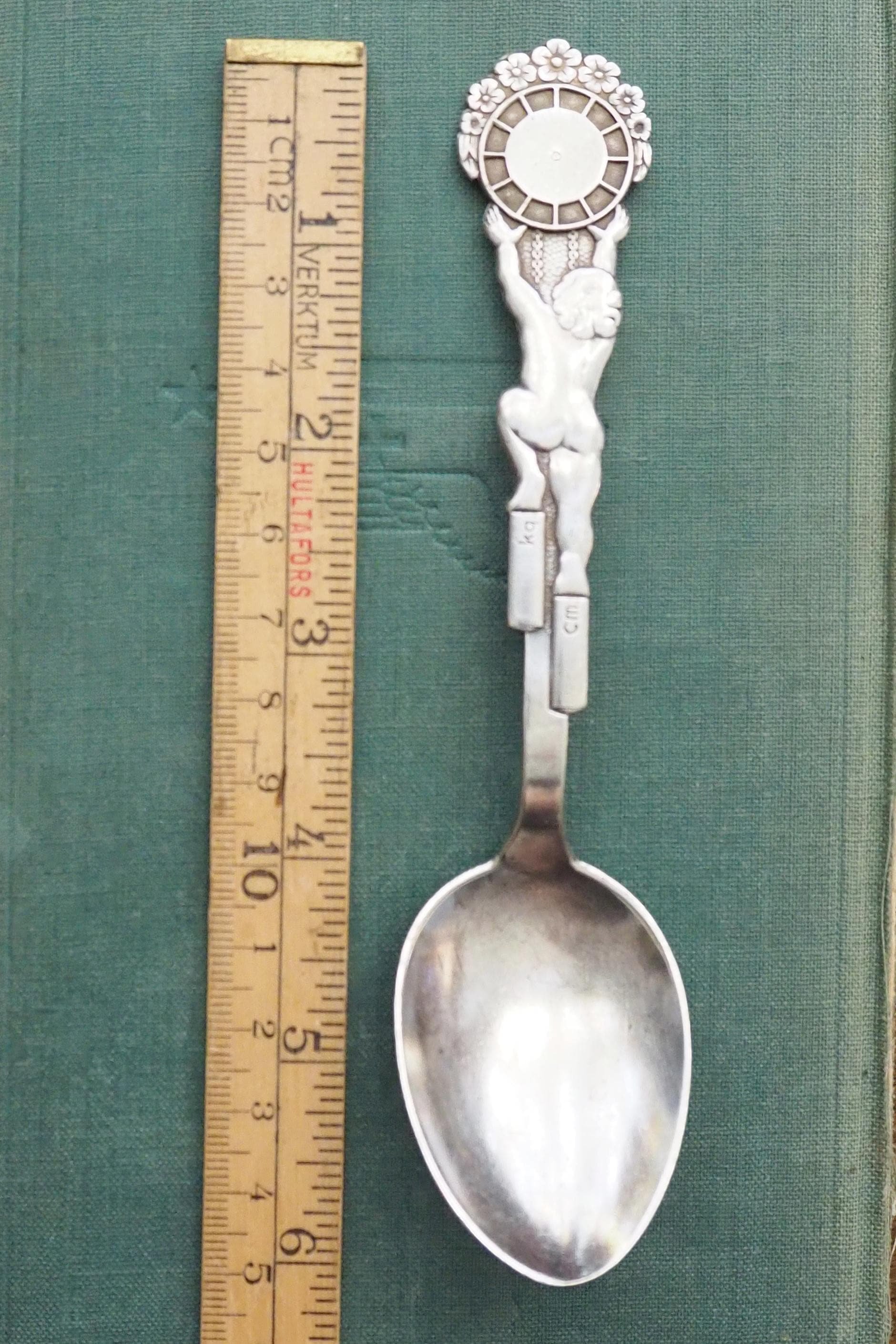 Vintage christening spoon | Vintage alpacca silver baby spoon | Christening spoon | Vintage baby spoon | Vintage Christening gifts