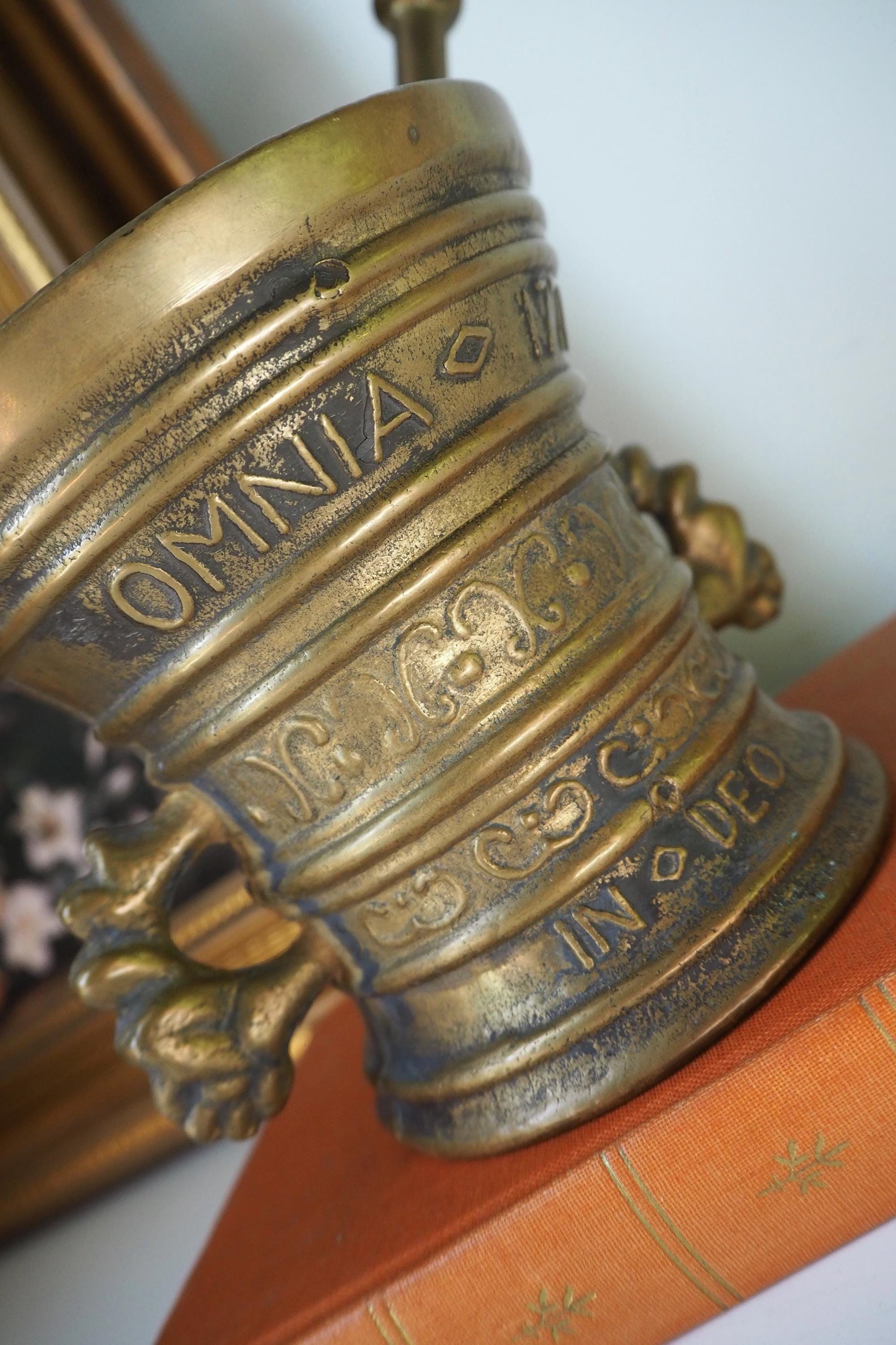 Vintage brass mortar and pestle | Large brass mortar | Vintage brass mortar | Large brass mortar set