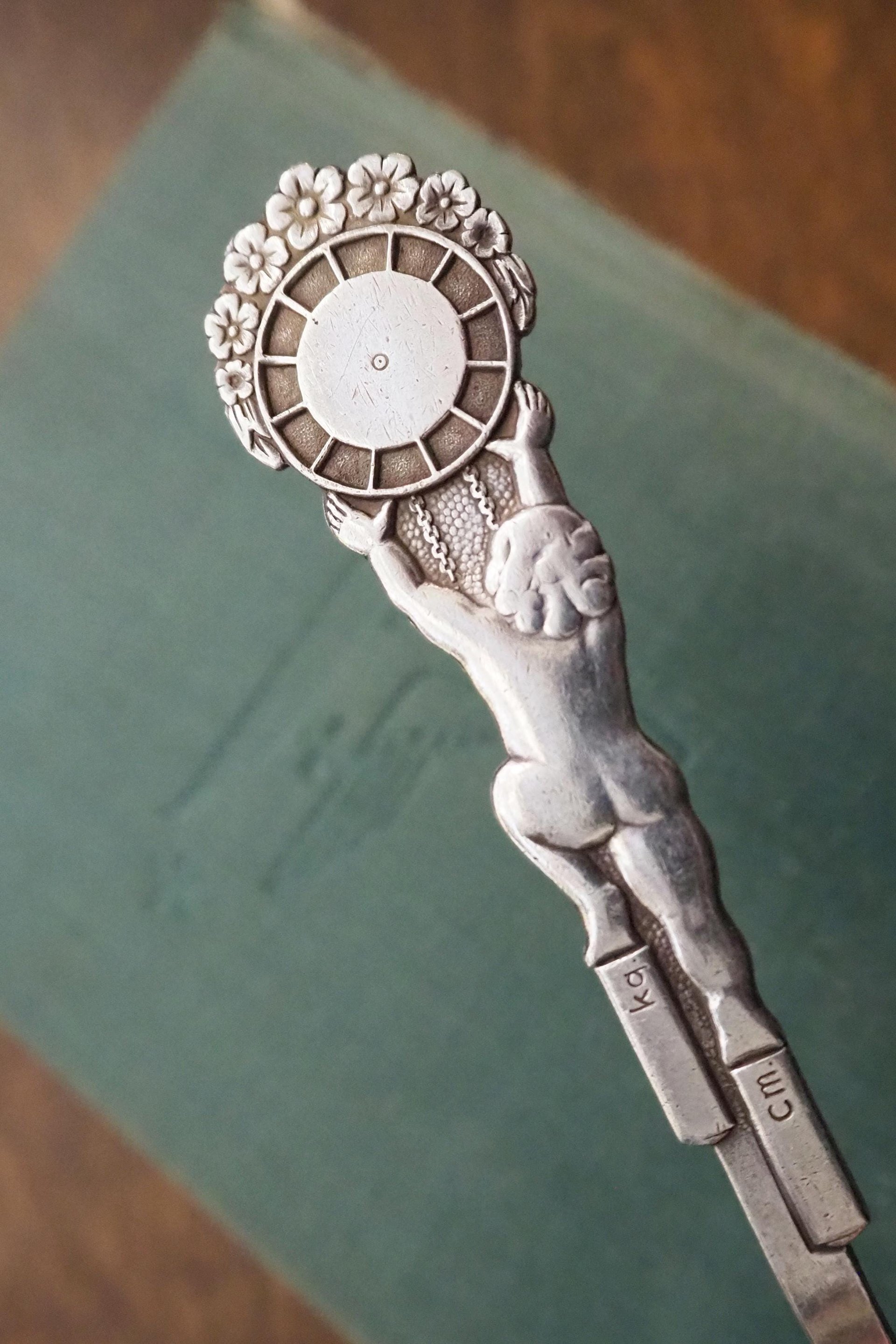Vintage christening spoon | Vintage alpacca silver baby spoon | Christening spoon | Vintage baby spoon | Vintage Christening gifts