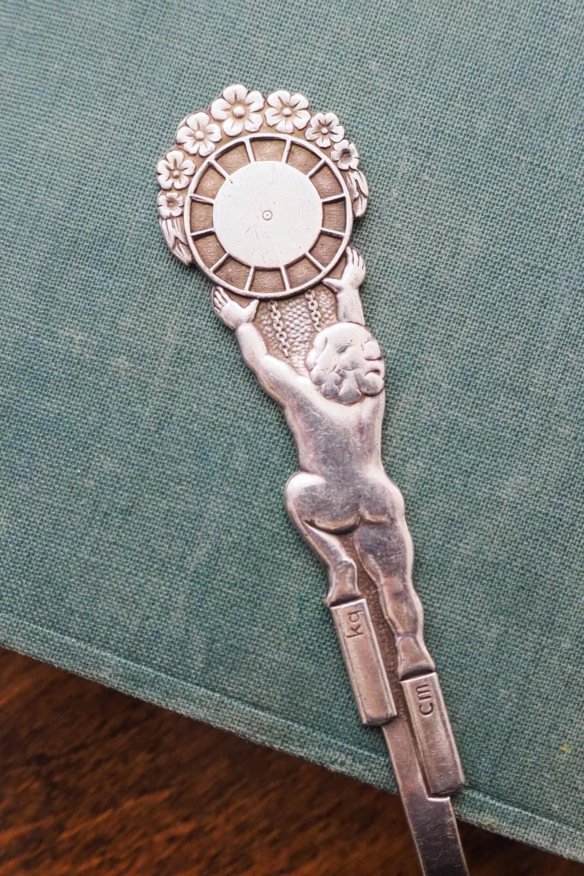 Vintage christening spoon | Vintage alpacca silver baby spoon | Christening spoon | Vintage baby spoon | Vintage Christening gifts