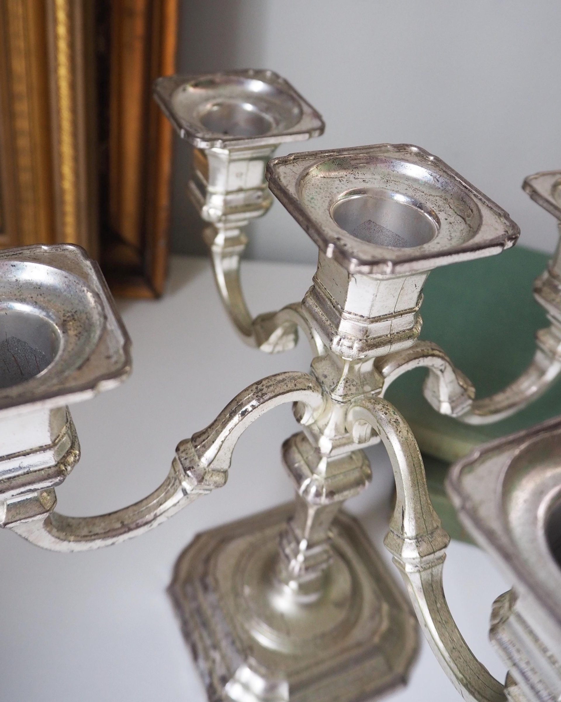 Vintage candelabrum | Silver plated candelabra | Vintage five arm candelabrum | BMF West Germany | Vintage silver plated five arm candelabra