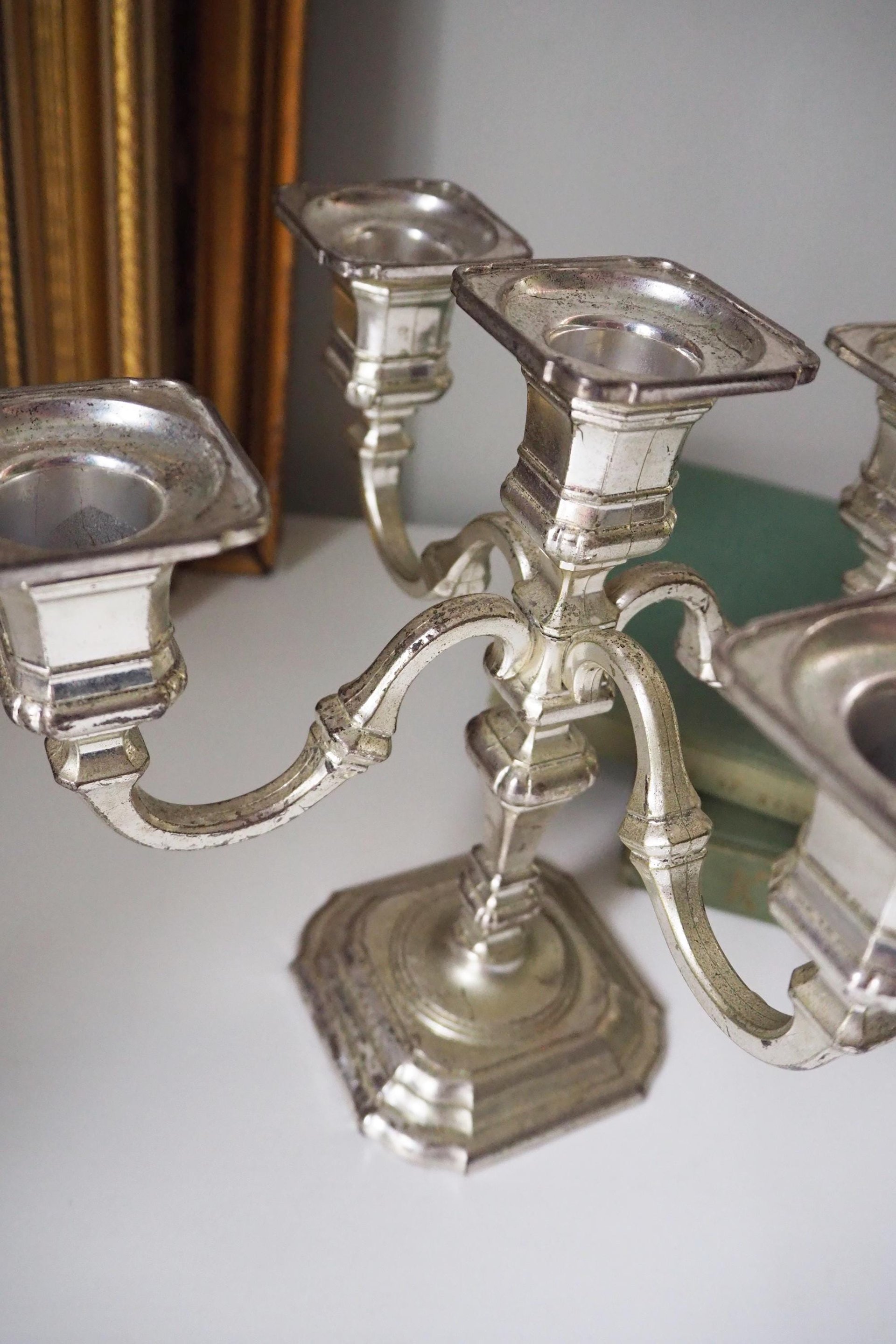 Vintage candelabrum | Silver plated candelabra | Vintage five arm candelabrum | BMF West Germany | Vintage silver plated five arm candelabra