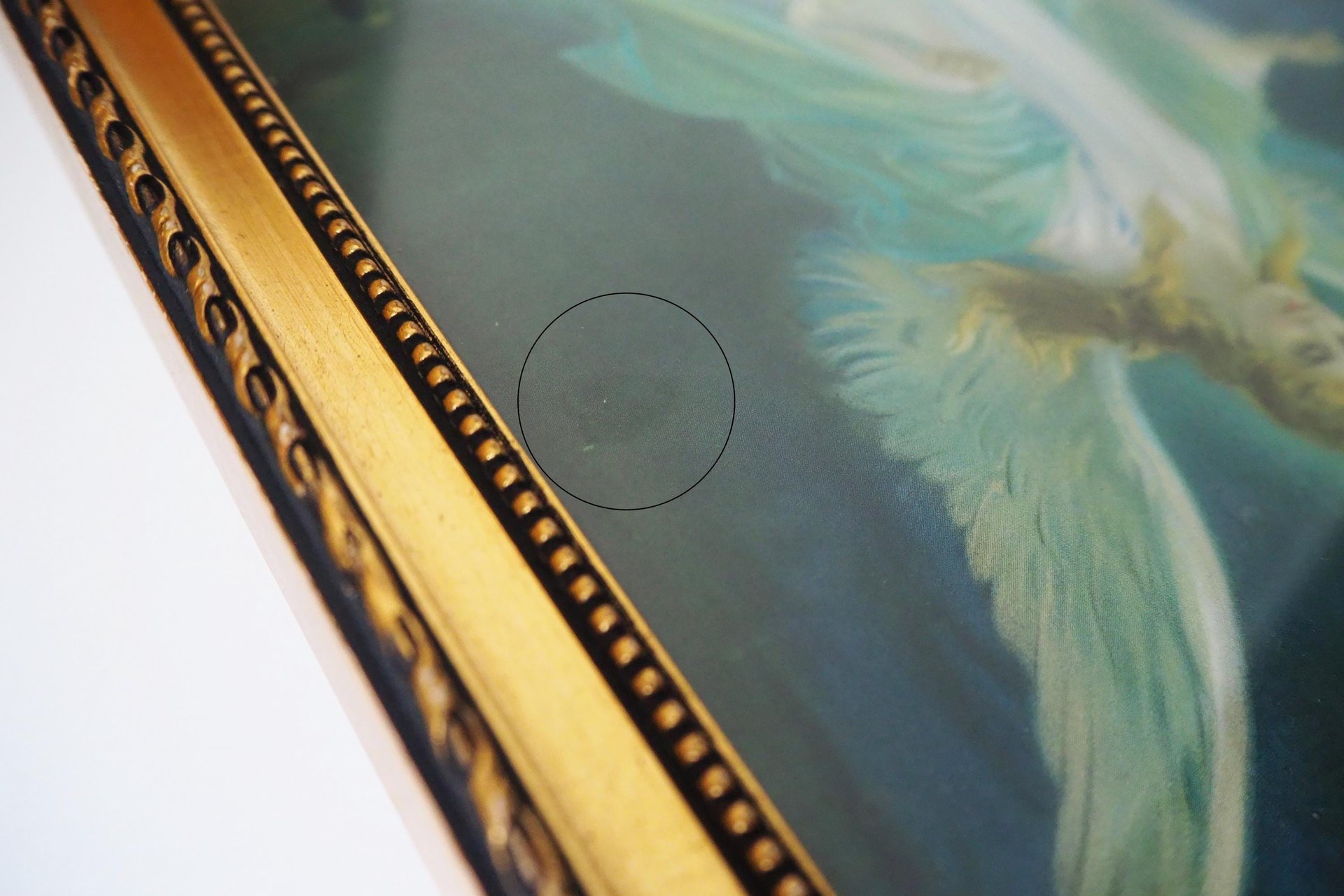 Vintage wall art | Guardian angel wall art | Framed vintage print | Religious vintage print | Framed vintage Guardian Angel print