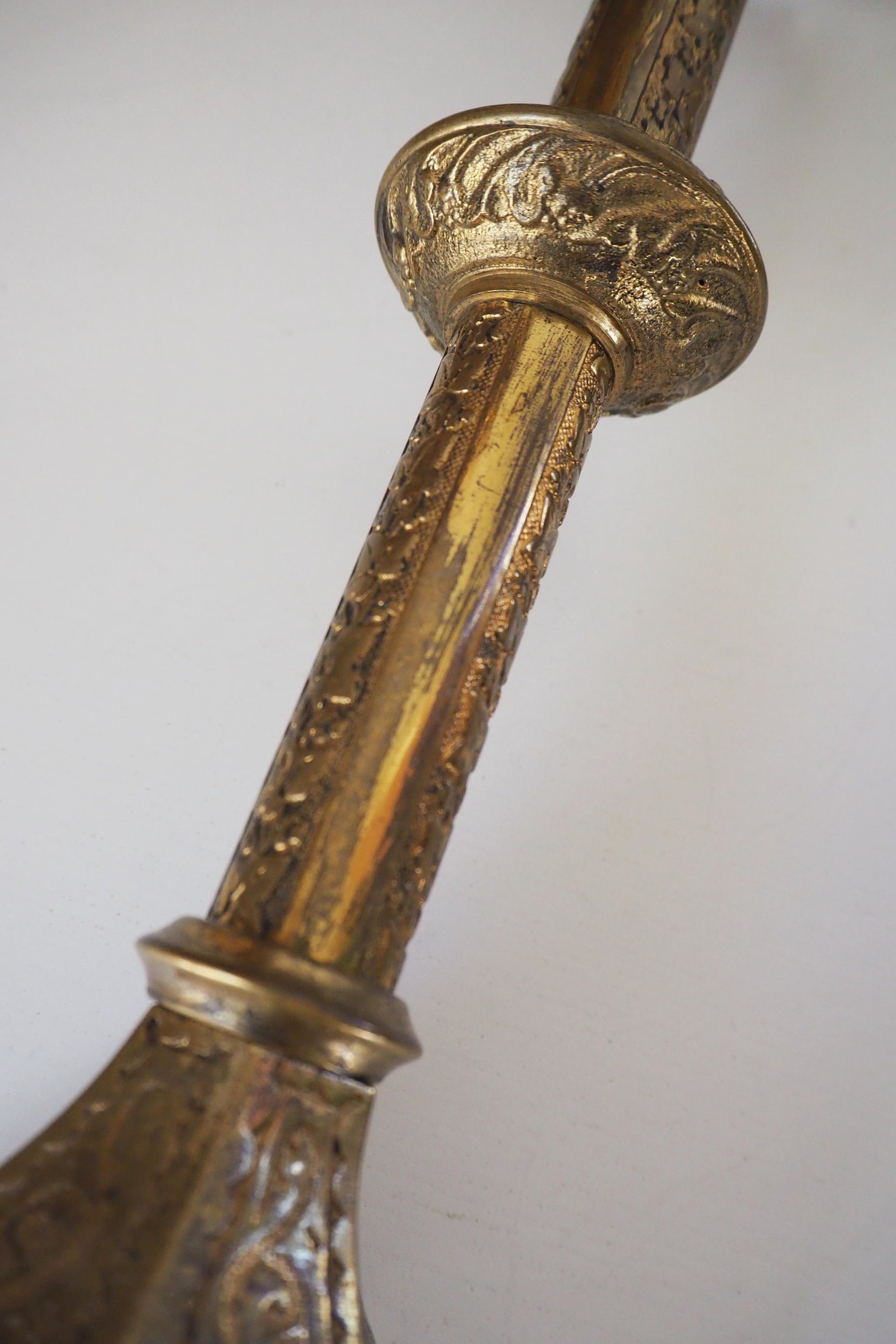 Vintage pricket candle holder | Vintage pricket candle | Tall gold plated pricket candle holder | Pricket candle holder