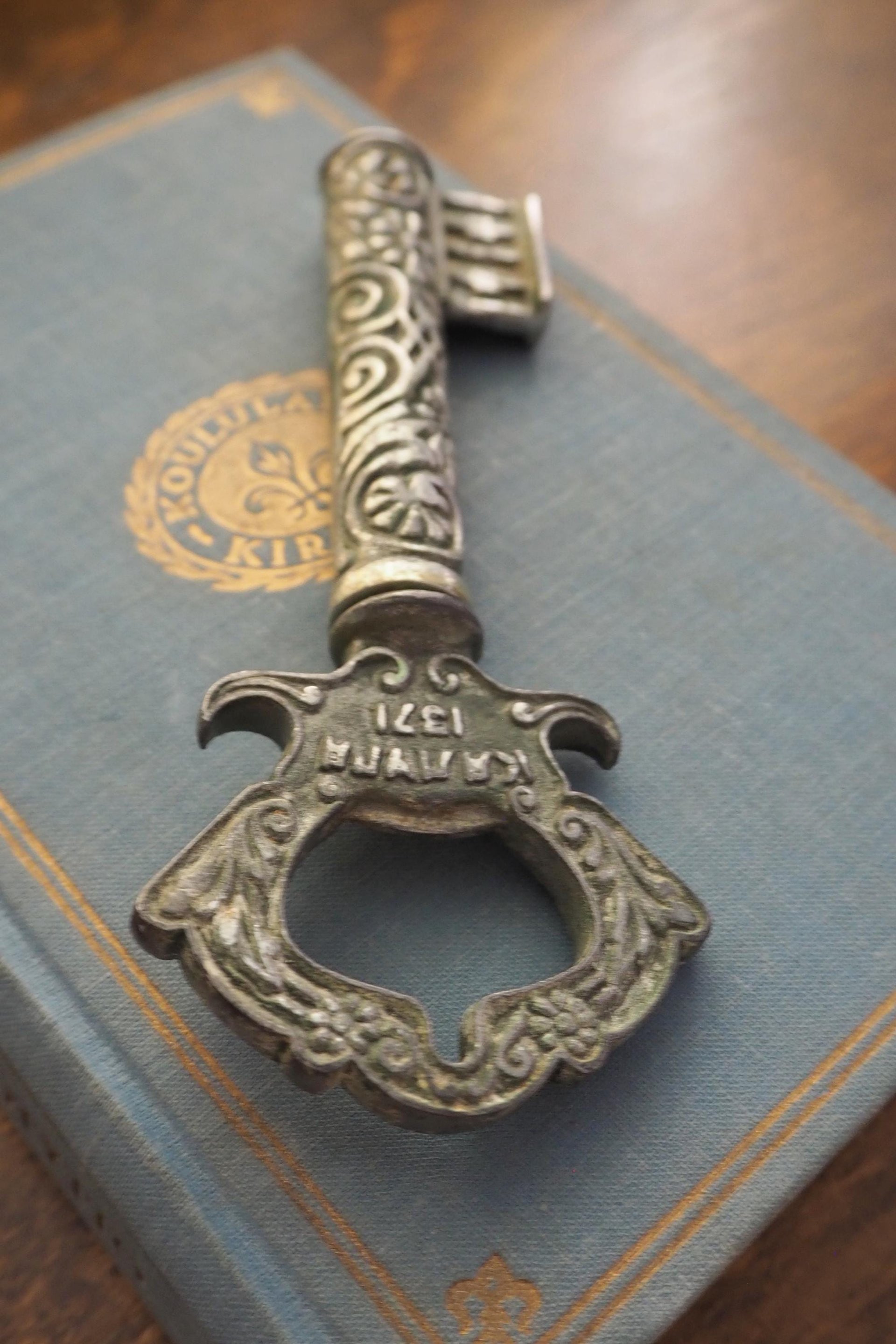Vintage bottle opener | Bottle opener and corkscrew | Key shaped bottle opener | Soviet bottle opener | Kaluga 1371 | USSR bottle opener