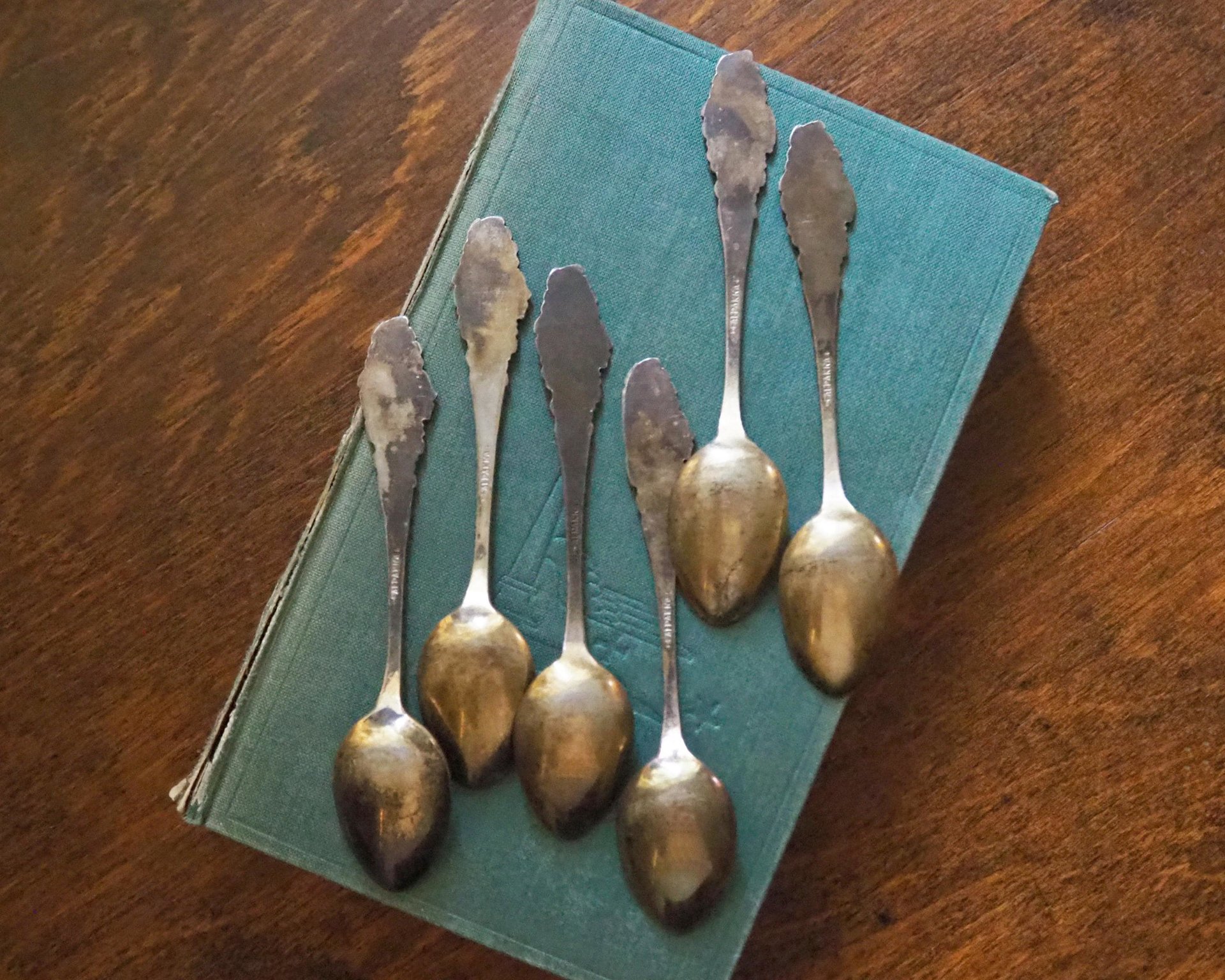 Set of six vintage teaspoons | Vintage silver plated teaspoons | Small vintage teaspoons | Vintage alpacca teaspoons