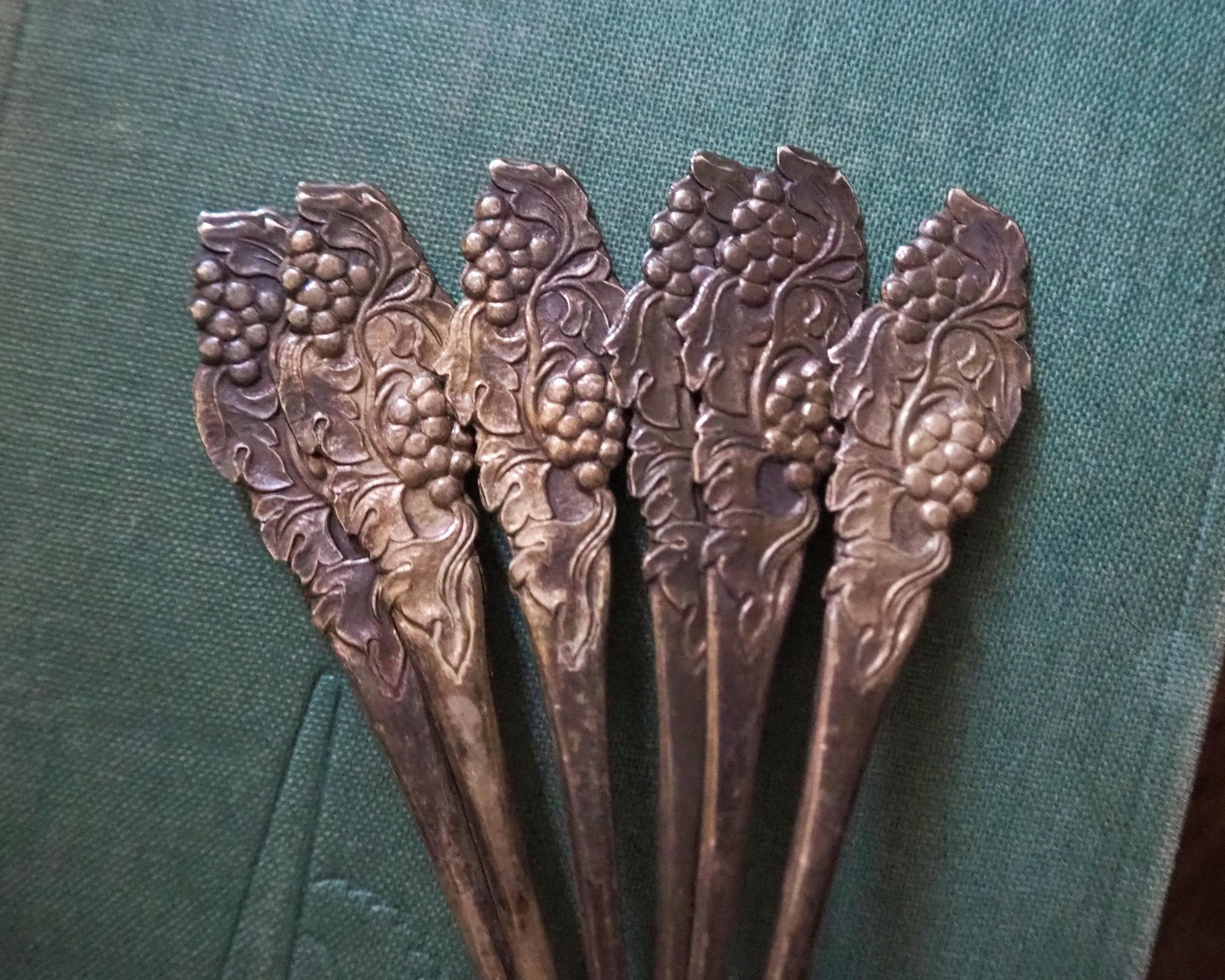 Set of six vintage teaspoons | Vintage silver plated teaspoons | Small vintage teaspoons | Vintage alpacca teaspoons