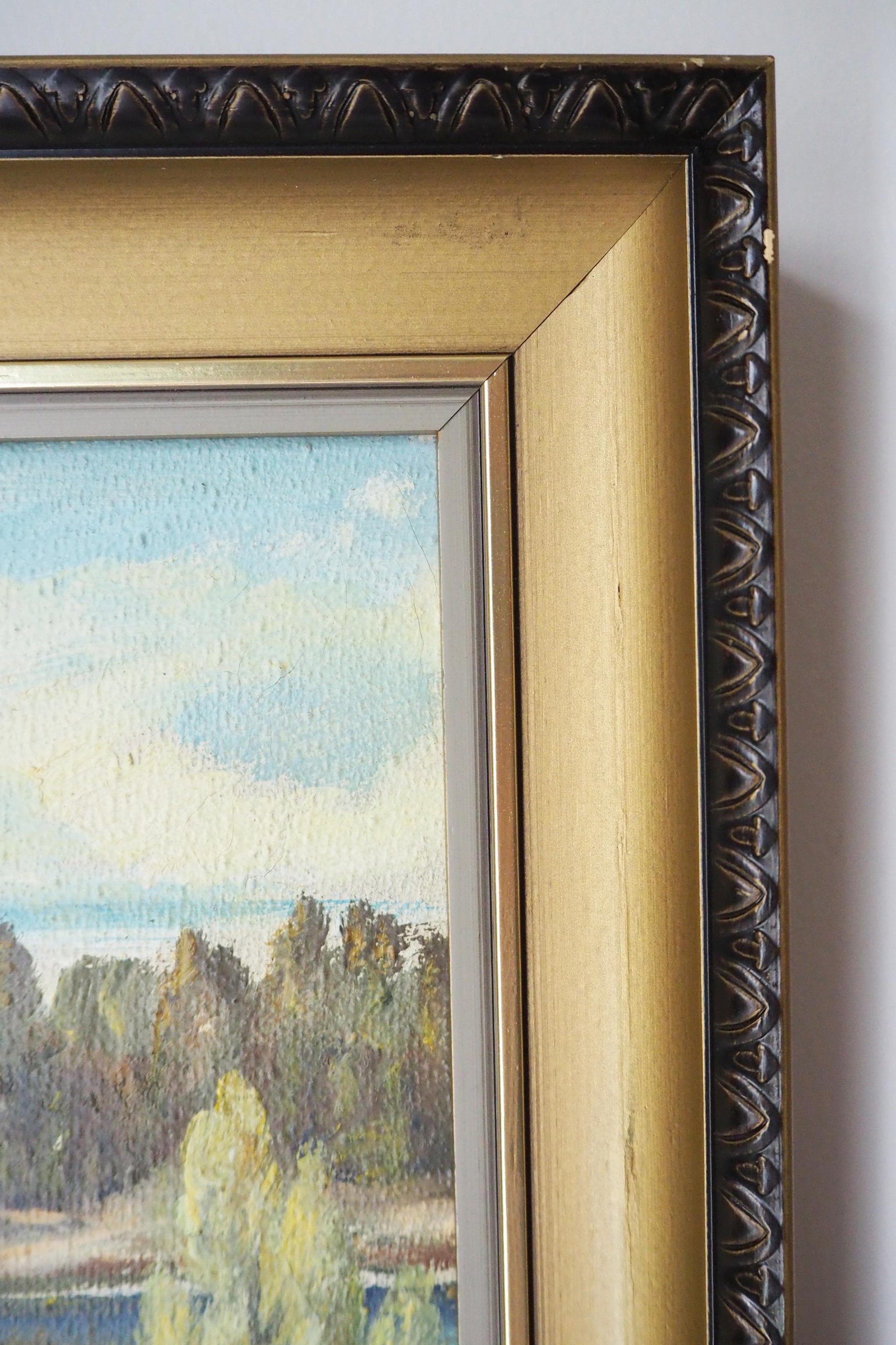 Vintage painting | Vintage landscape oil painting | Finnish scenery wall art | Framed vintage art | Framed wall art | Vintage wall art