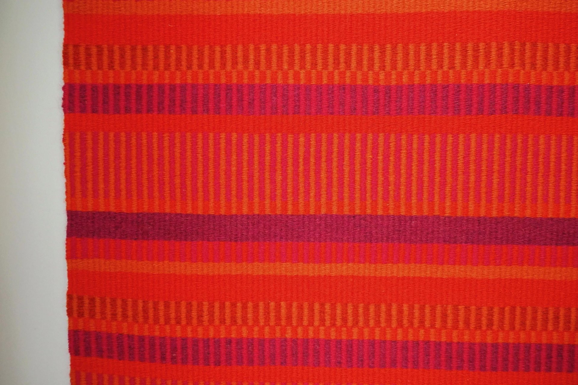 Vintage wall hanging | Large wall hanging | Scandinavian woven textile | Red wall hanging | Scandinavian wall hanging | Vintage wall rug