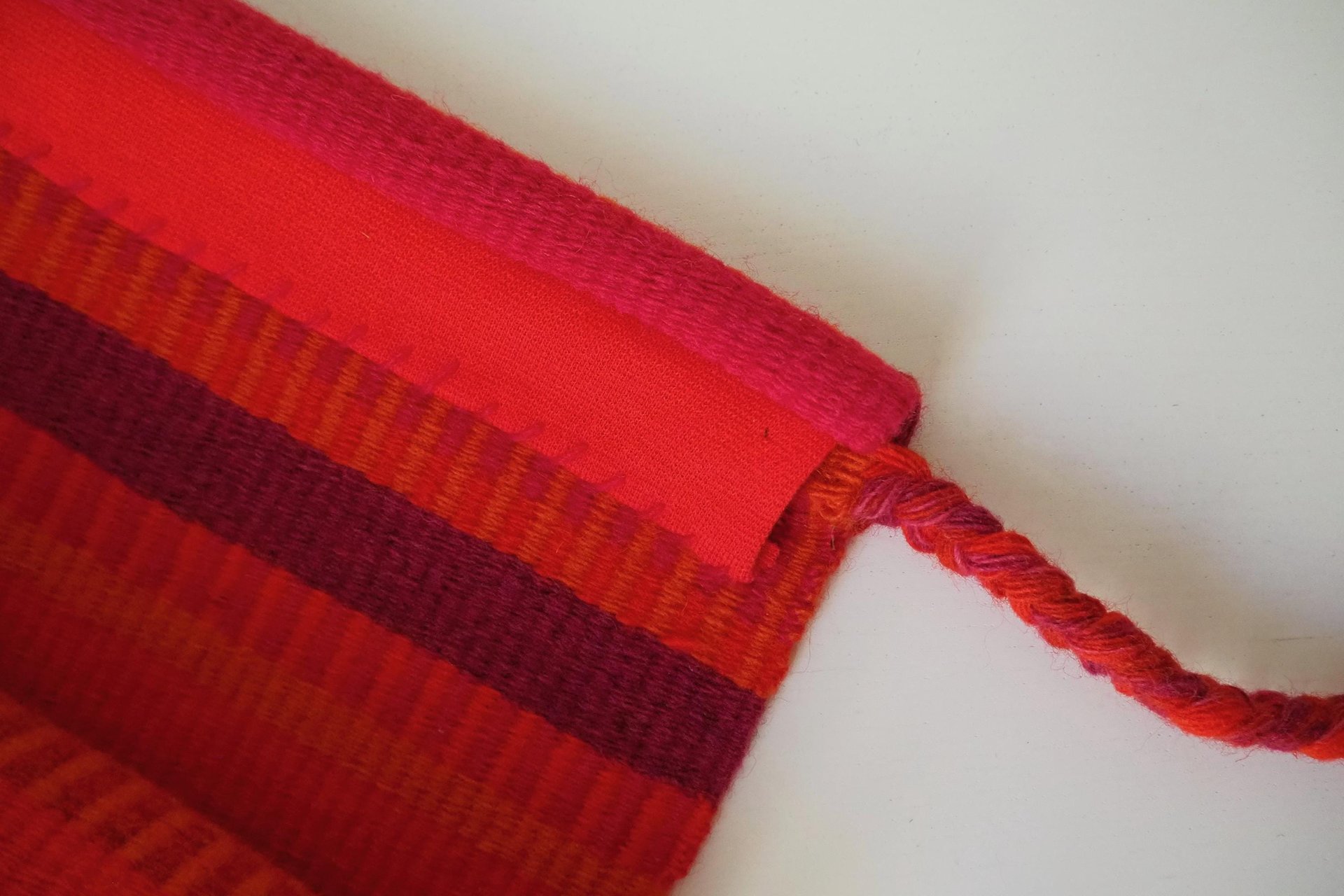 Vintage wall hanging | Large wall hanging | Scandinavian woven textile | Red wall hanging | Scandinavian wall hanging | Vintage wall rug