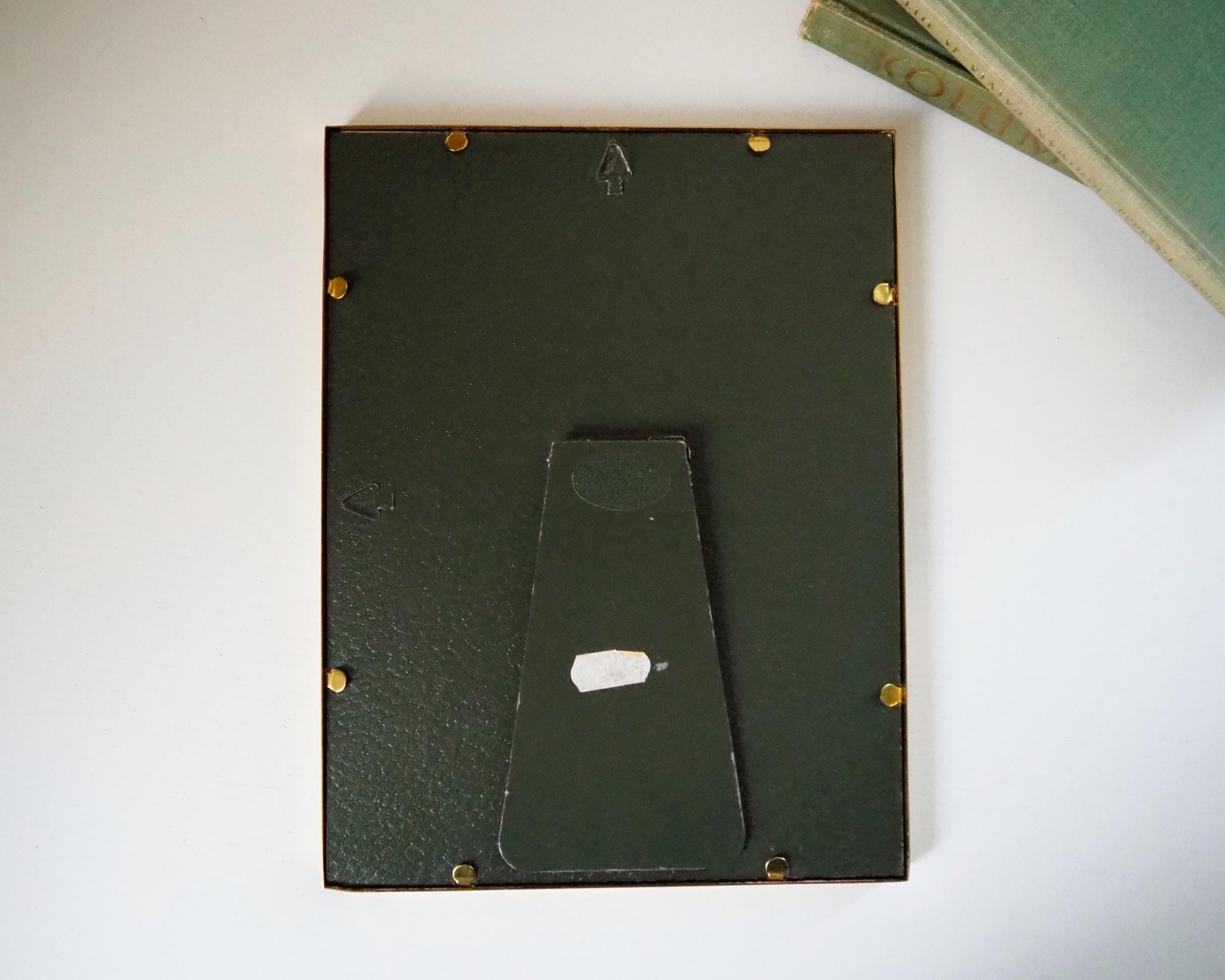 Vintage photo frame 18x24 cm | Vintage brass frame | Brass picture frame | Vintage ML-Rammer picture frame | Danish photo frame