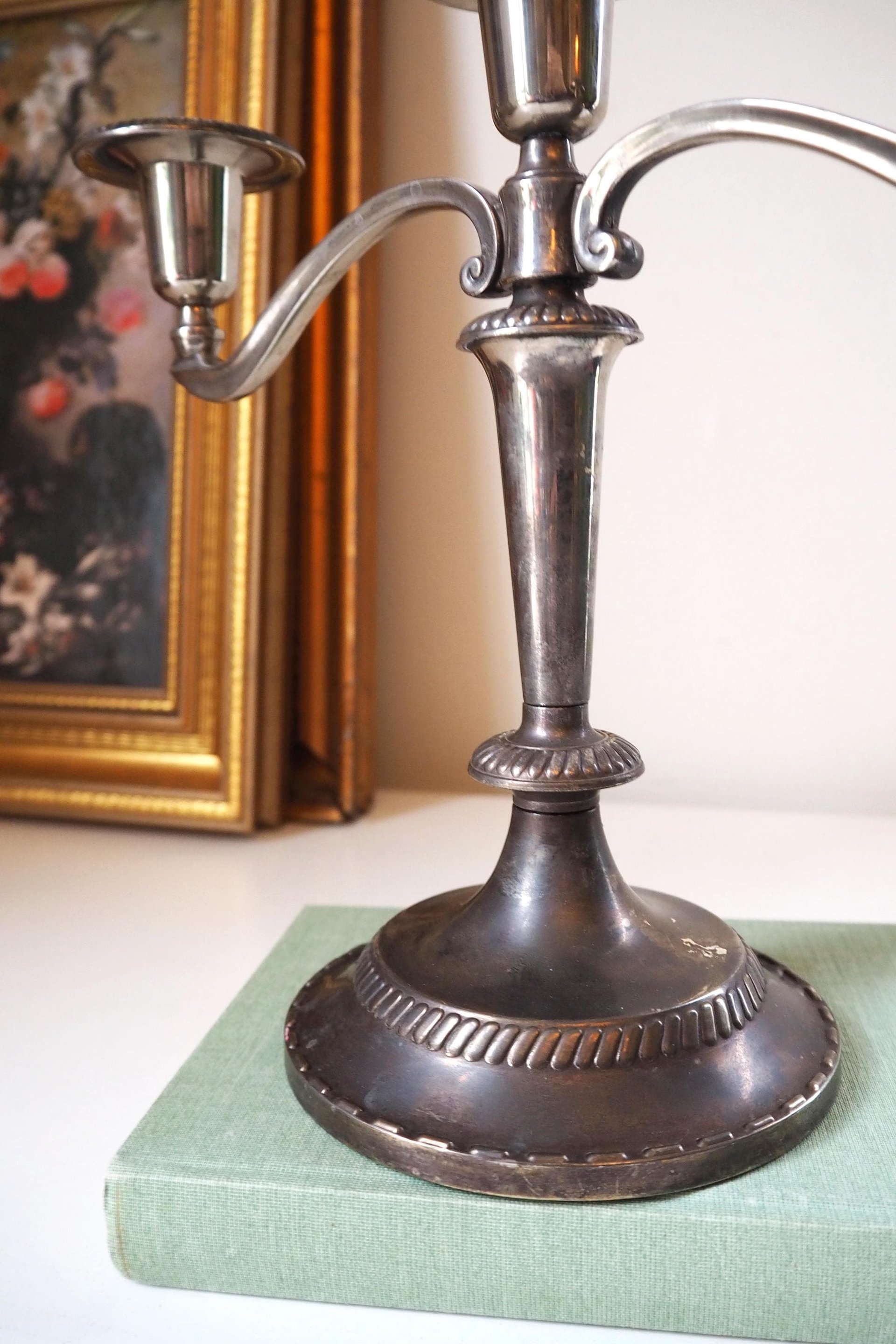 Vintage three arm candelabra | Silver plated candelabrum | Three arm candlestick holder | Vintage candelabrum