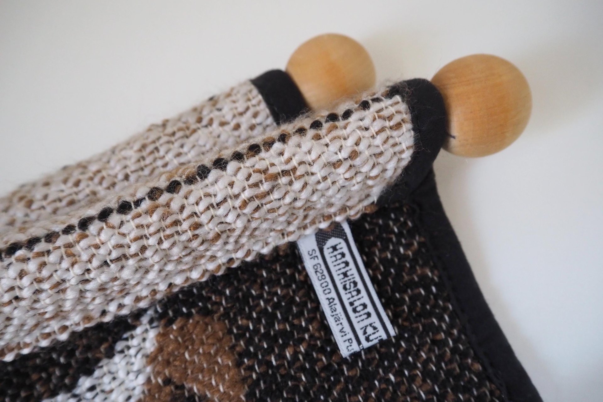 Vintage wall hanging | Long wall hanging | Vintage nature wall hanging | Scandinavian woven textile | Made in Finland