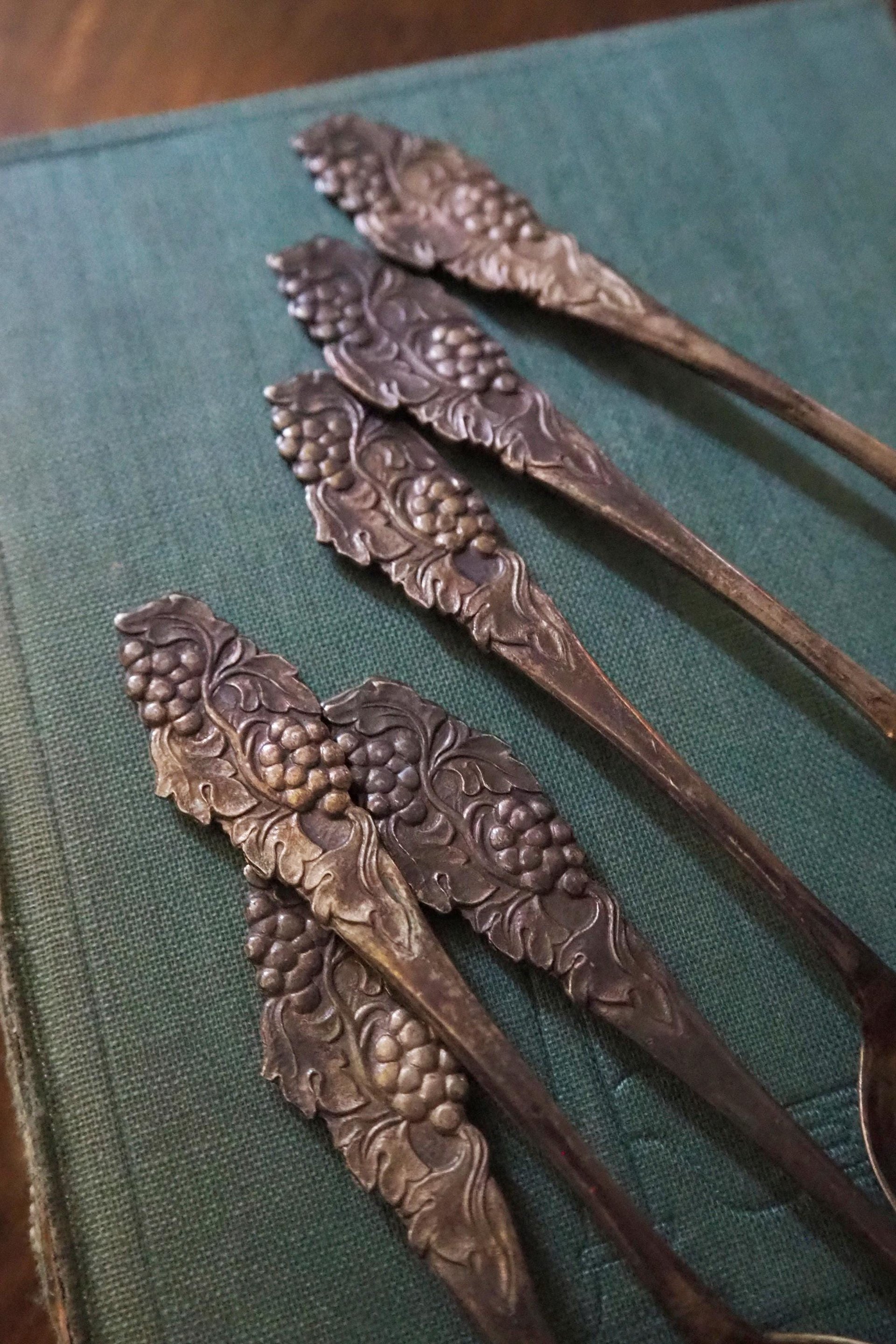 Set of six vintage teaspoons | Vintage silver plated teaspoons | Small vintage teaspoons | Vintage alpacca teaspoons