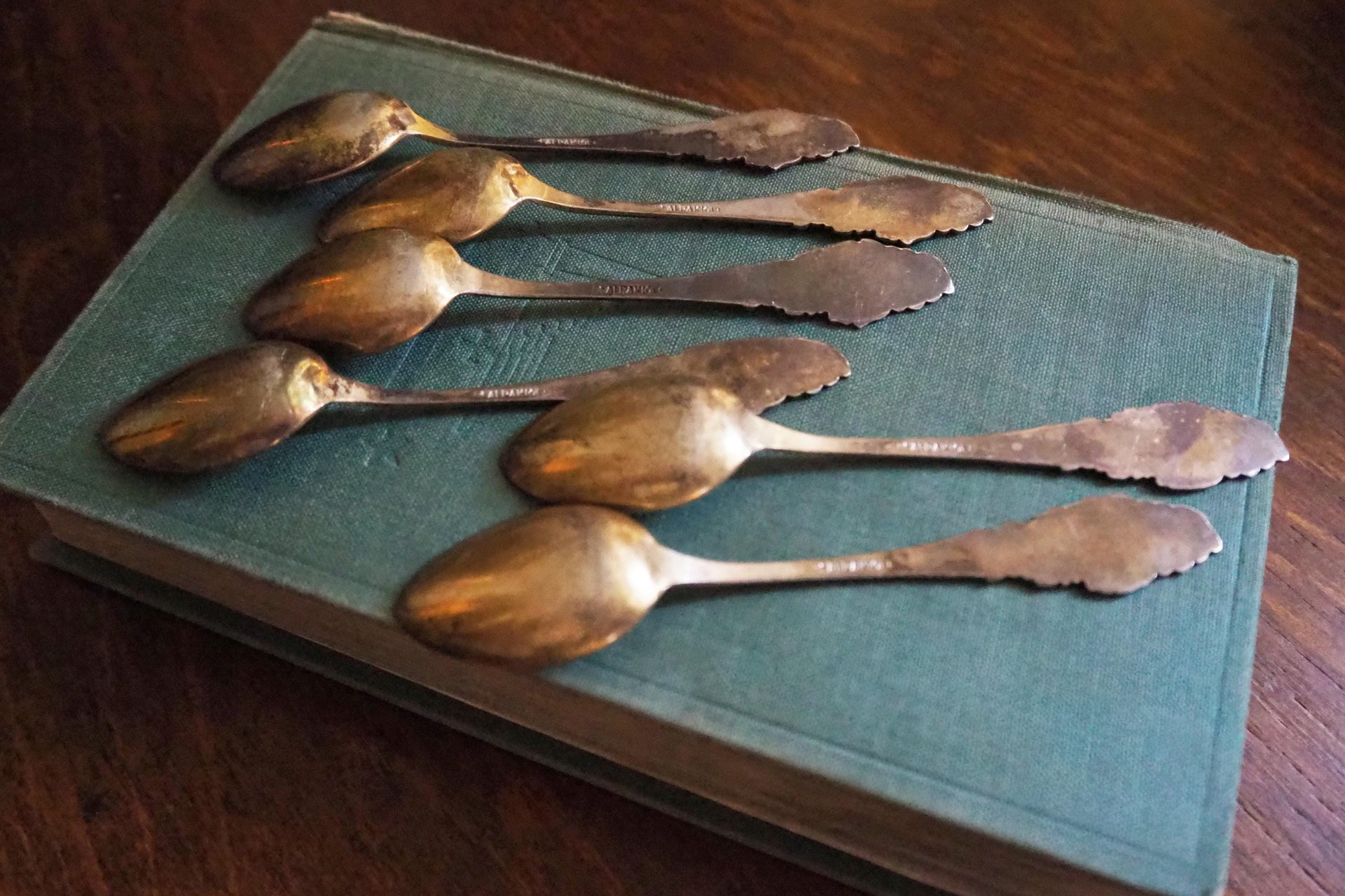Set of six vintage teaspoons | Vintage silver plated teaspoons | Small vintage teaspoons | Vintage alpacca teaspoons