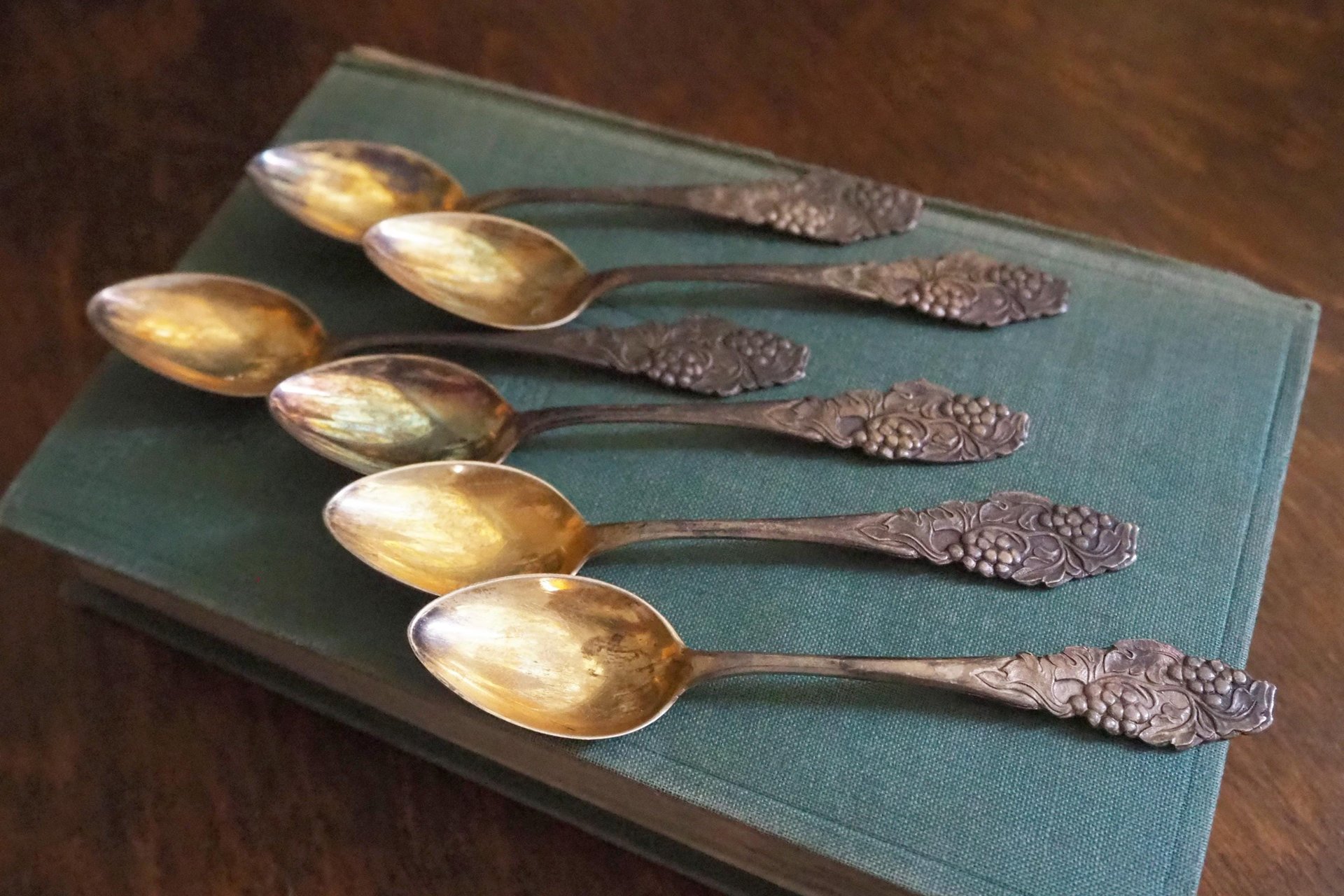 Set of six vintage teaspoons | Vintage silver plated teaspoons | Small vintage teaspoons | Vintage alpacca teaspoons