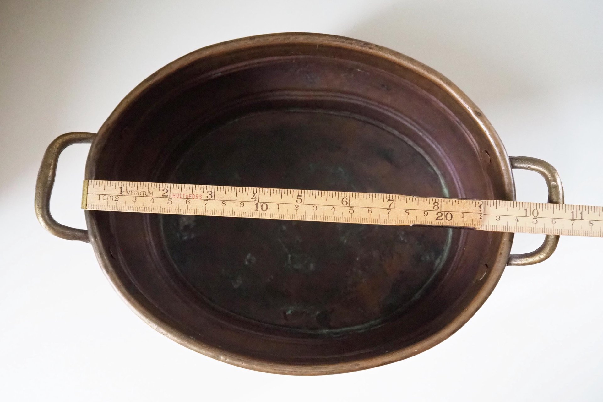 Vintage copper planter | Large copper planter | Oval copper planter | Vintage copper pot