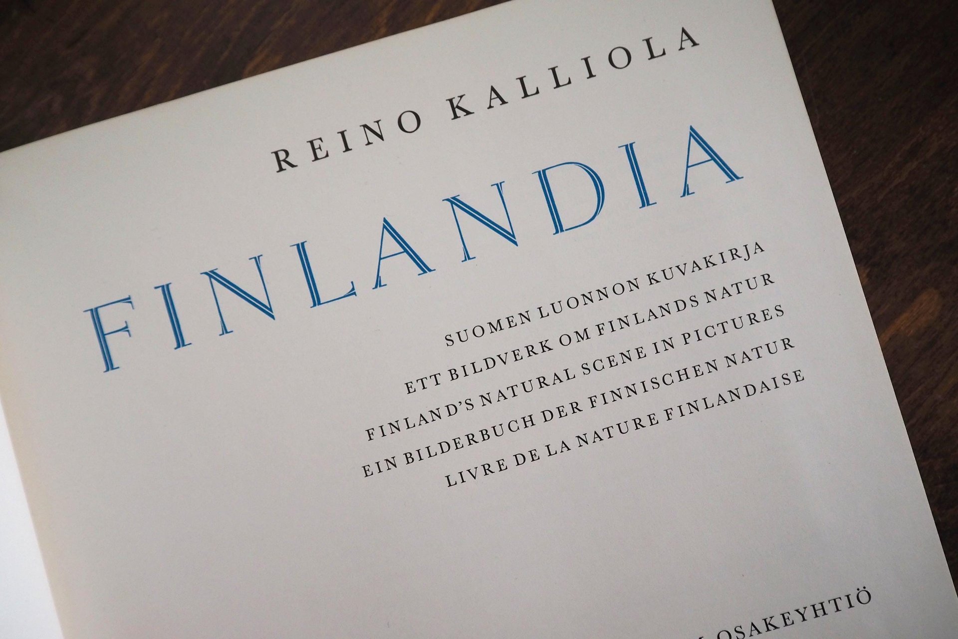 Vintage Finlandia book | Photography book about Finland | Vintage book about Finland | Photography book