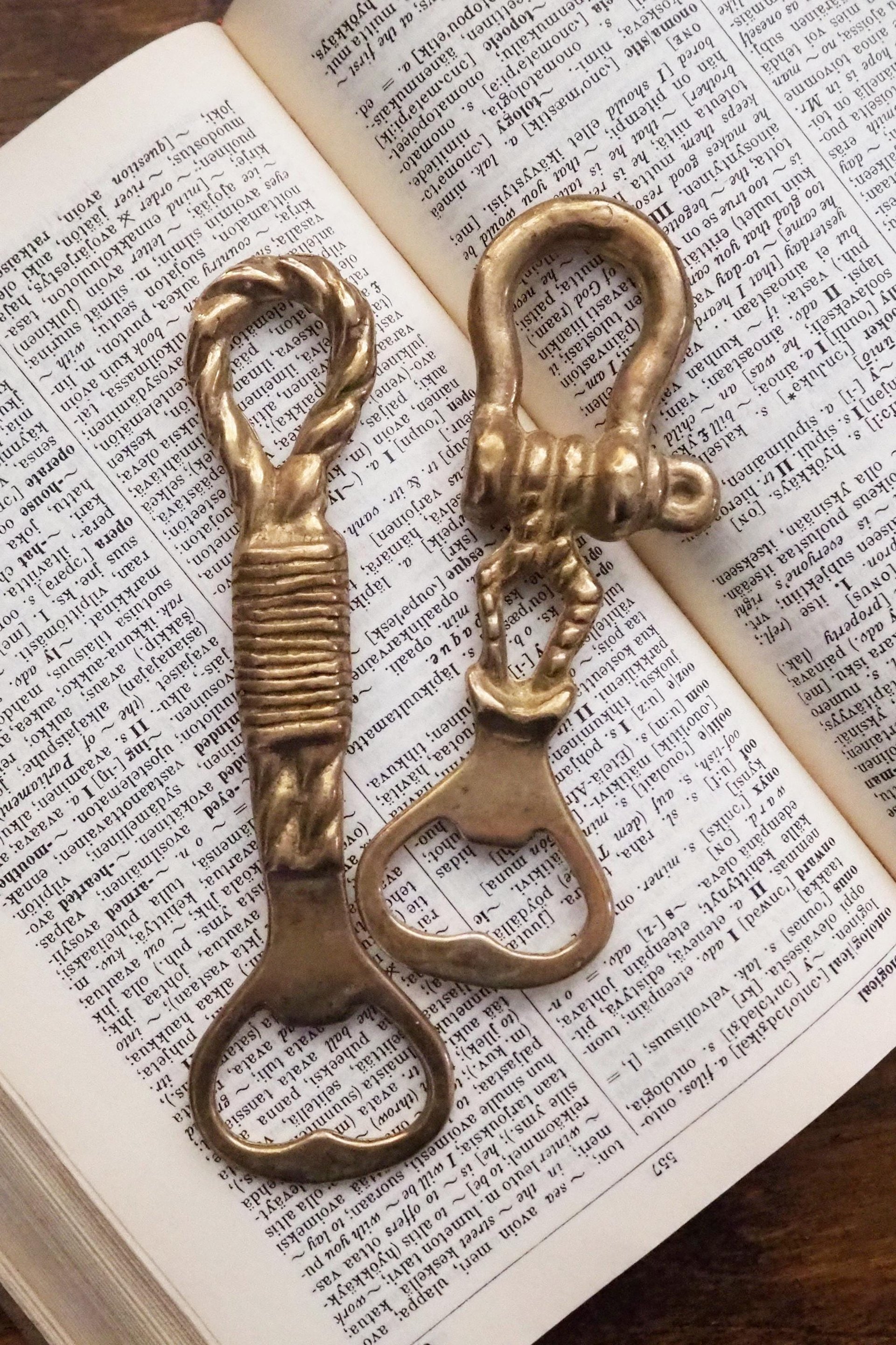 Vintage brass bottle opener set | Brass bottle openers | Vintage brass bottle openers | Vintage bottle openers