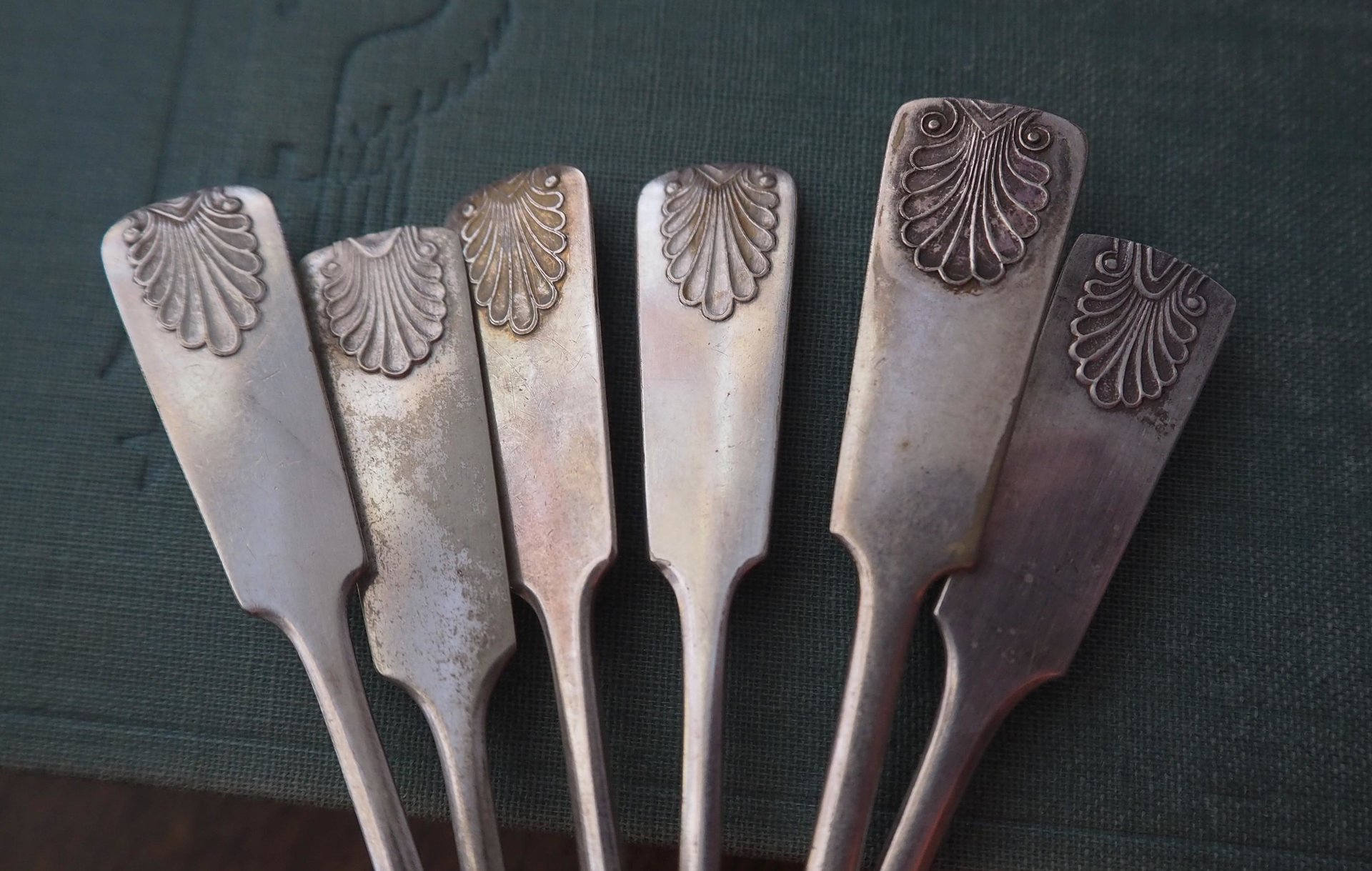 Set of six vintage teaspoons | Vintage alpacca silver teaspoons | Small teaspoons | Musla teaspoon set | Vintage alpacca teaspoons
