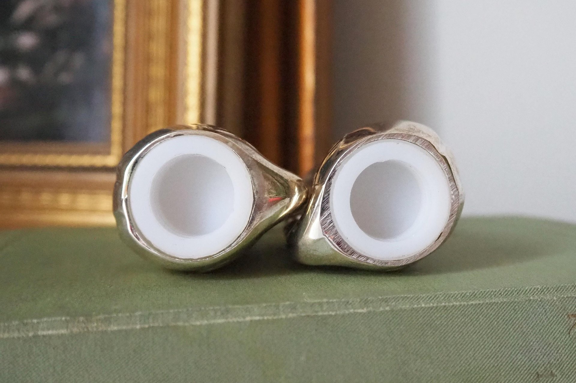 Vintage salt and pepper shakers | Swan salt and pepper shakers | Silver plated salt and pepper shakers | Salt and pepper shaker set