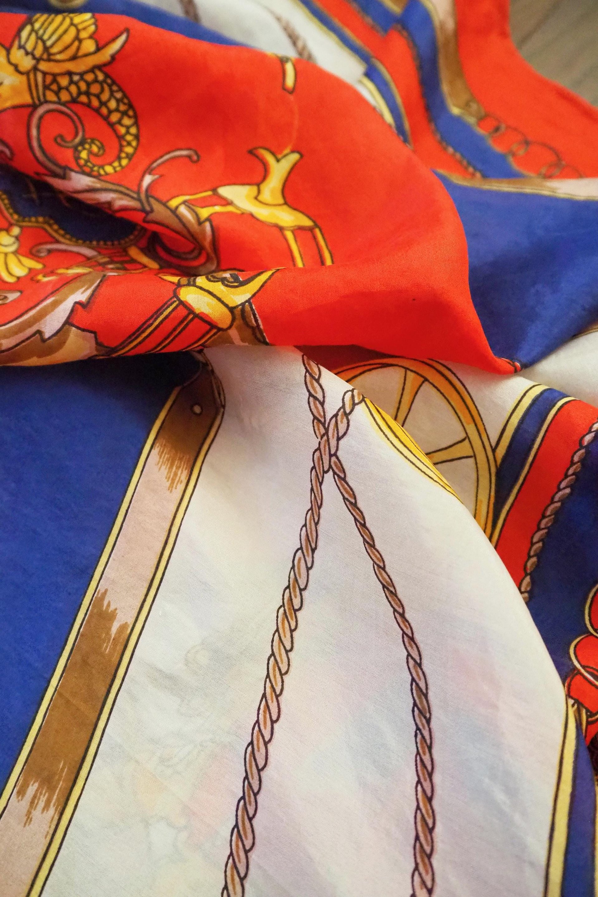 Vintage silk scarf | Vintage Egon von Furstenberg silk scarf | Large vintage silk scarf | Square silk scarf