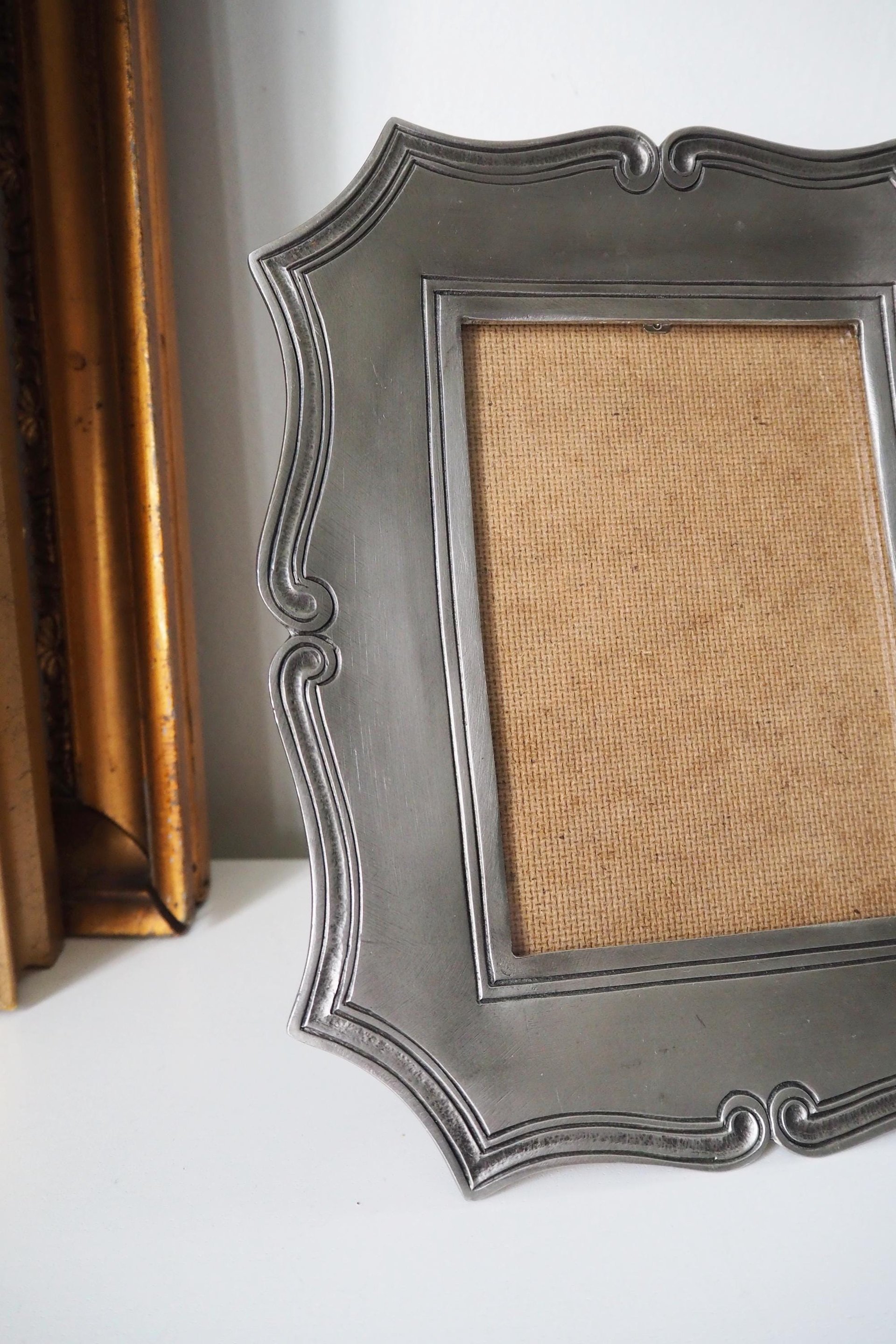 Vintage photo frame | Etain Fin frame | Vintage pewter photo frame | Vintage picture frame | Pewter picture frame | Etain Fin Zinn 95%