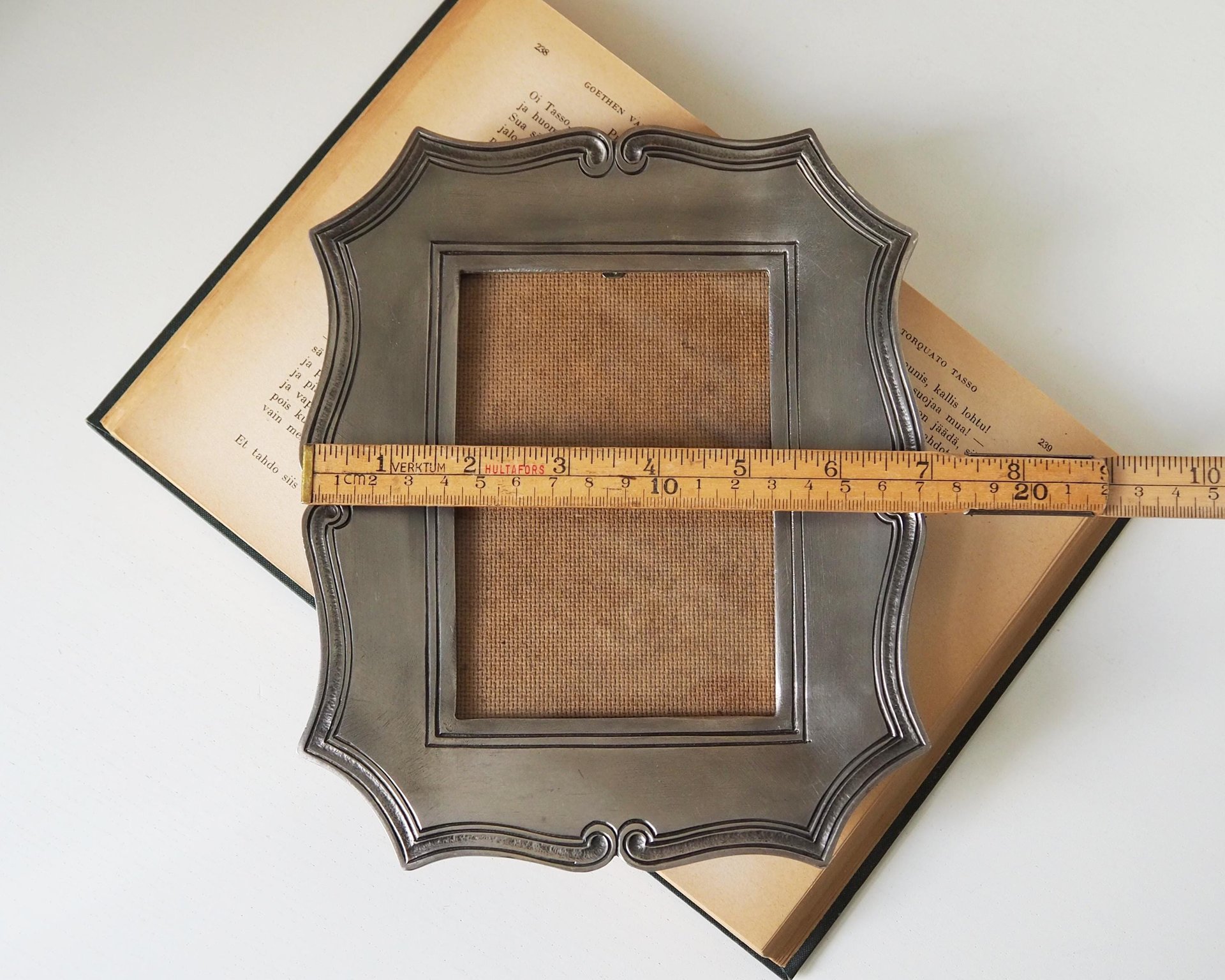 Vintage photo frame | Etain Fin frame | Vintage pewter photo frame | Vintage picture frame | Pewter picture frame | Etain Fin Zinn 95%