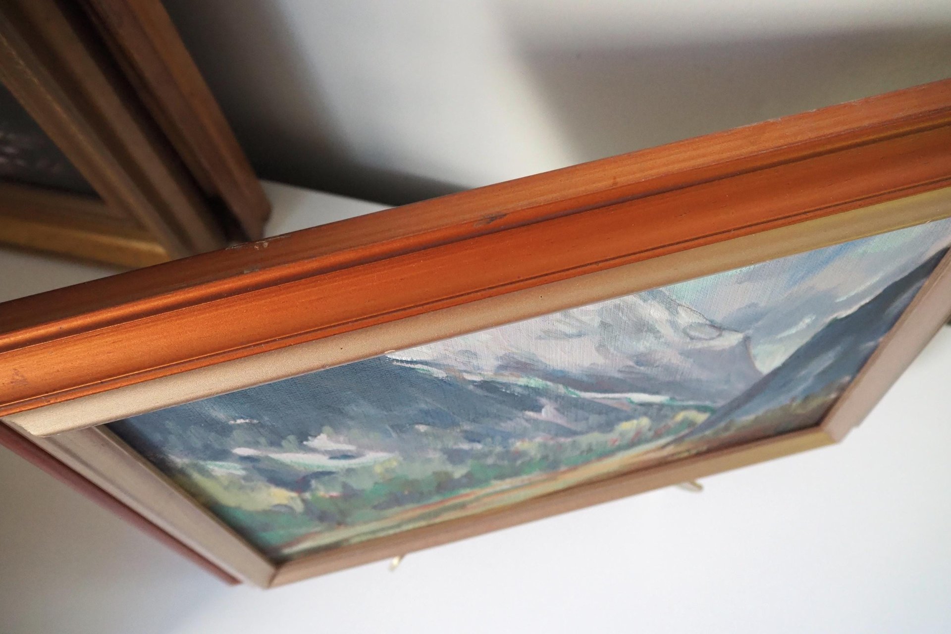 Vintage painting | Vintage landscape painting | Italian scenery wall art | Framed vintage art | Framed wall art | Vintage wall art