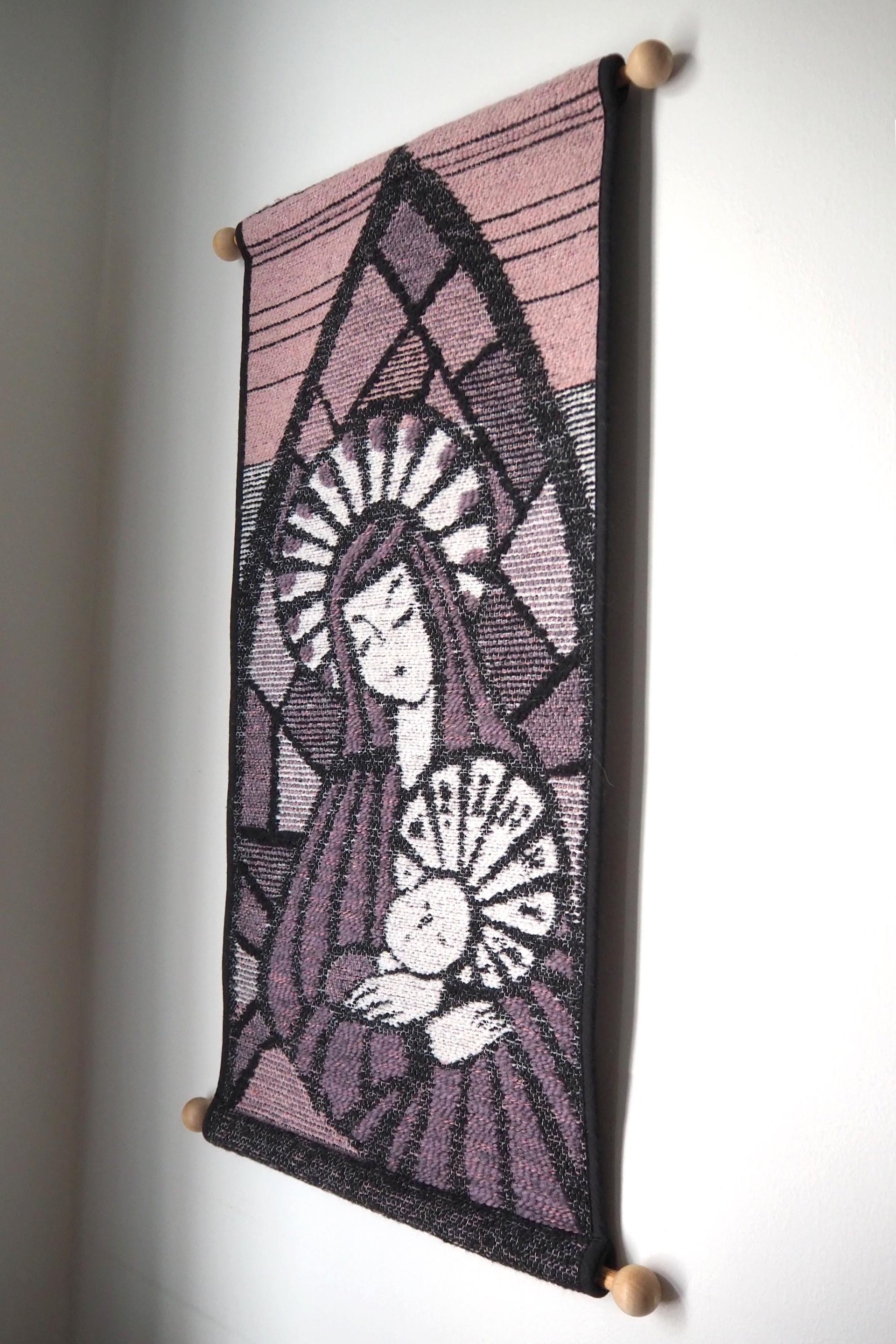 Vintage wall hanging | Religious wall hanging | Vintage religious wall hanging | Scandinavian woven textile | Made in Finland