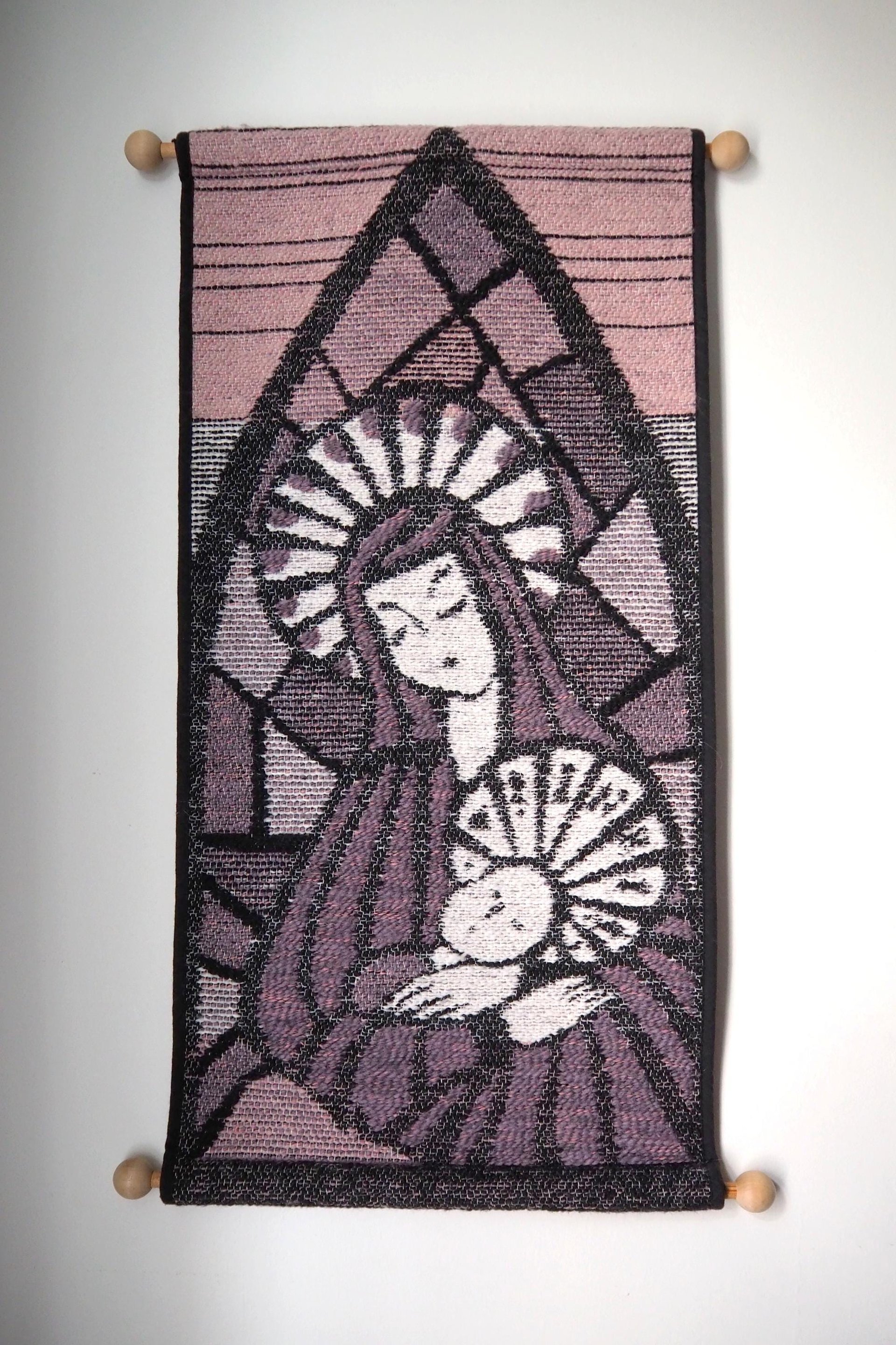 Vintage wall hanging | Religious wall hanging | Vintage religious wall hanging | Scandinavian woven textile | Made in Finland