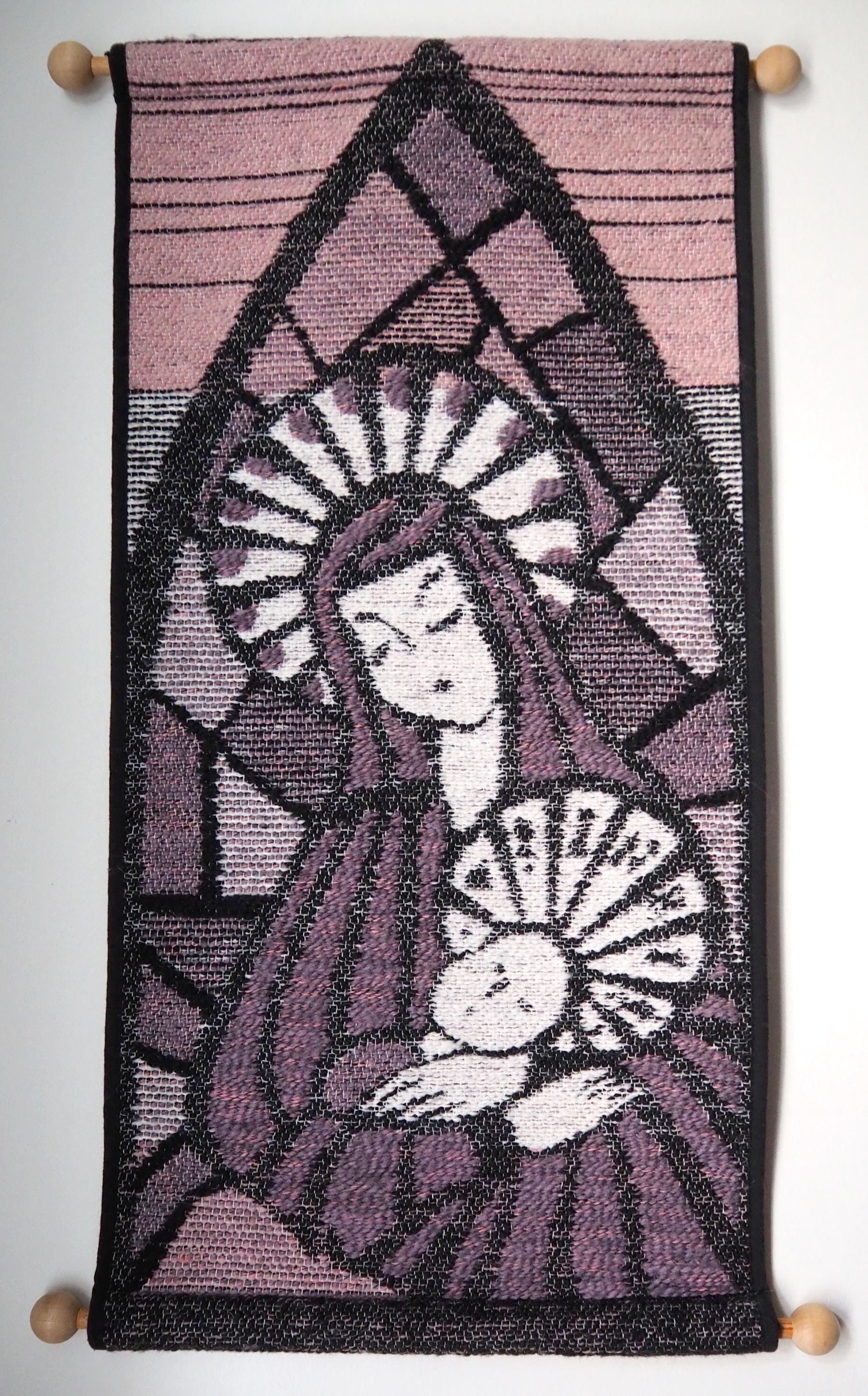Vintage wall hanging | Religious wall hanging | Vintage religious wall hanging | Scandinavian woven textile | Made in Finland
