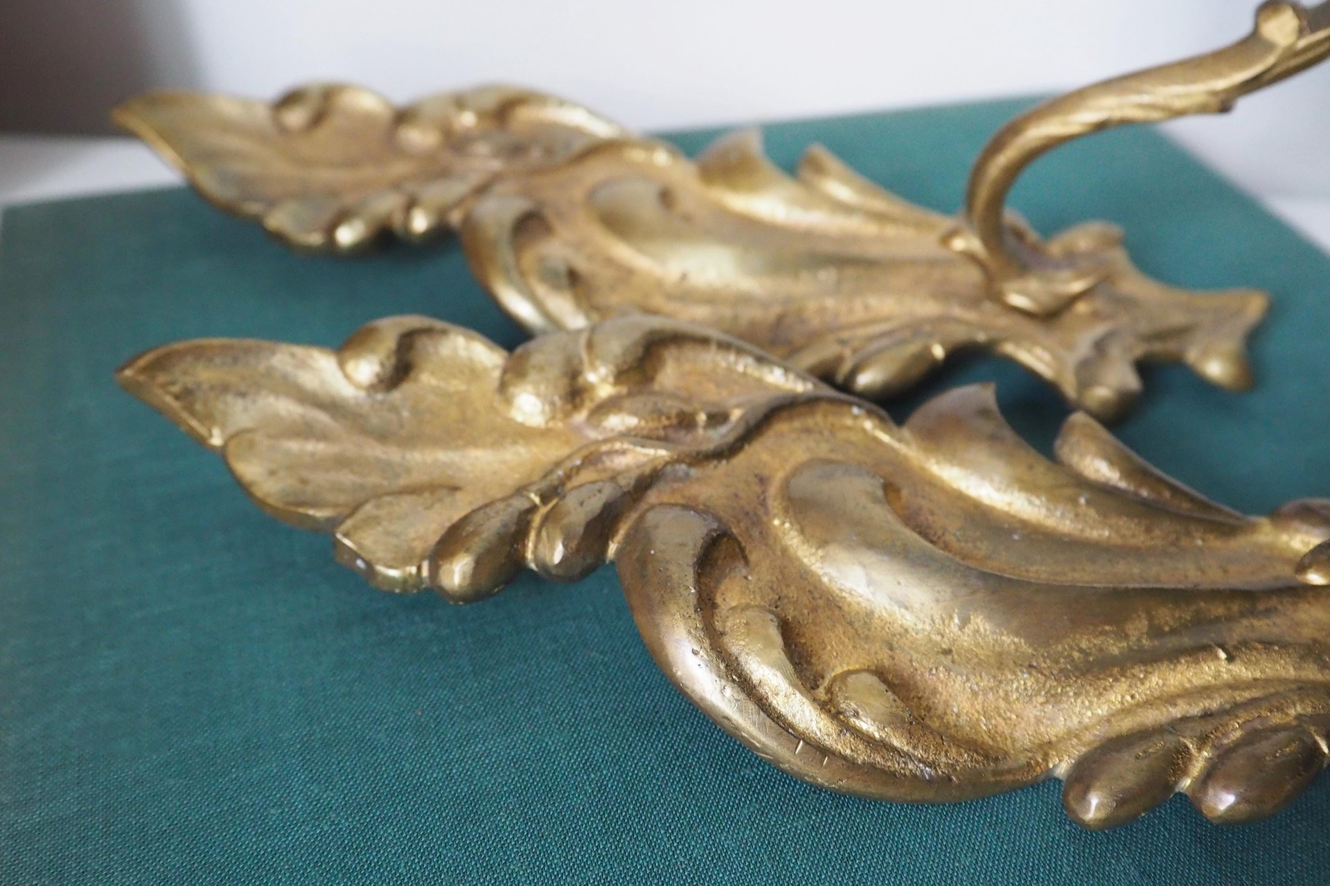 Pair of vintage candle sconces | Vintage wall sconces | Vintage candle sconces | Wall candle sconce pair