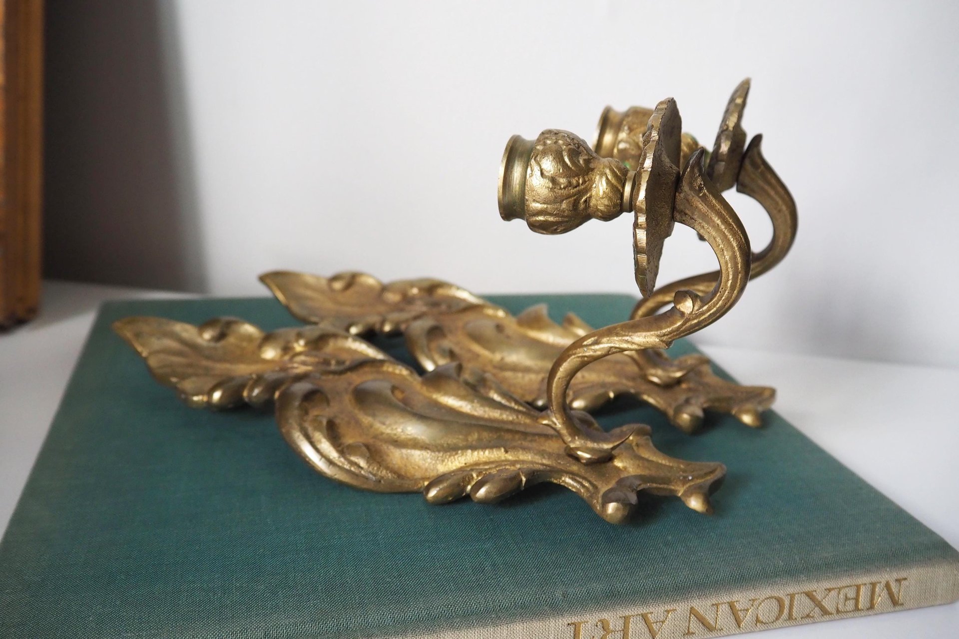 Pair of vintage candle sconces | Vintage wall sconces | Vintage candle sconces | Wall candle sconce pair