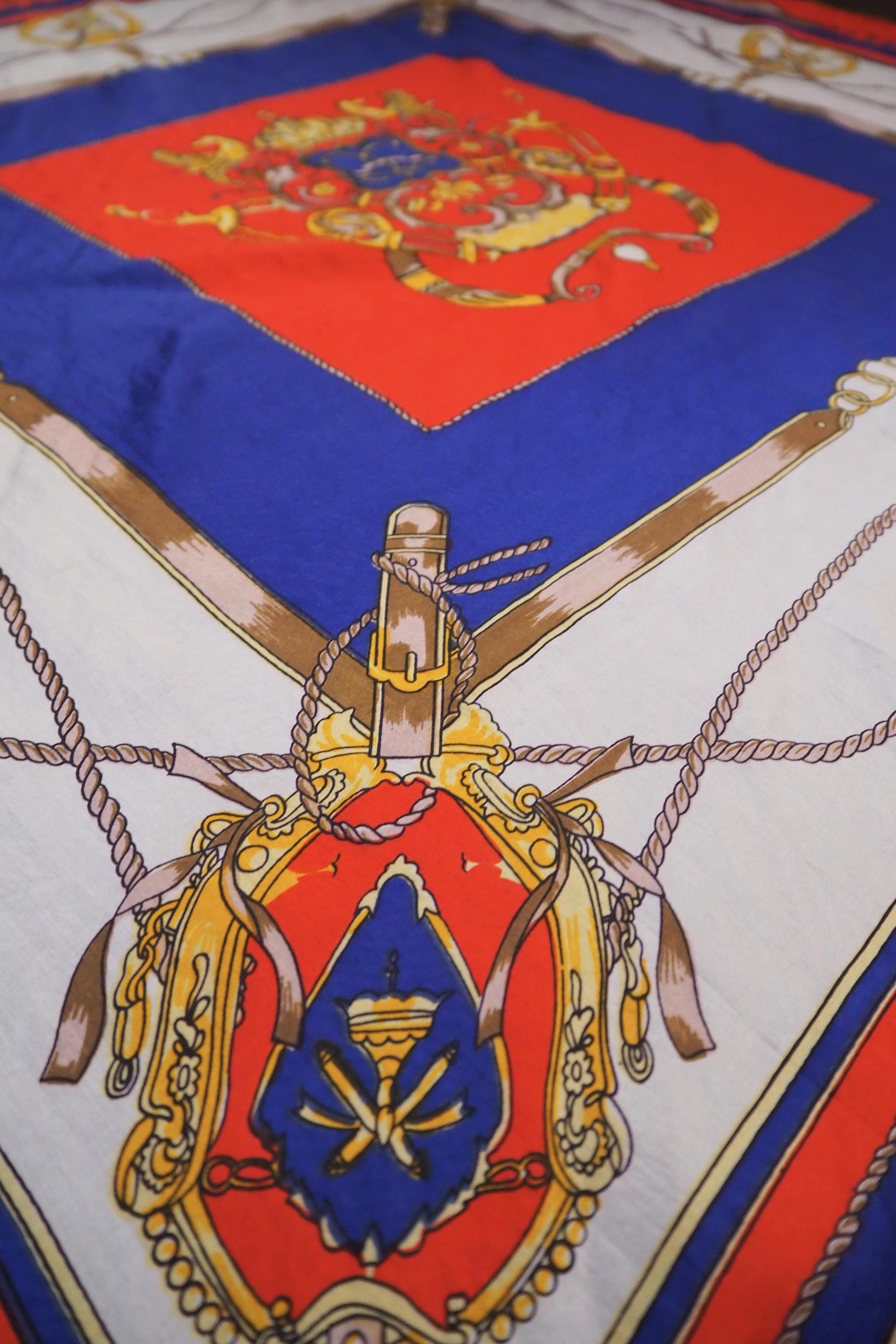 Vintage silk scarf | Vintage Egon von Furstenberg silk scarf | Large vintage silk scarf | Square silk scarf