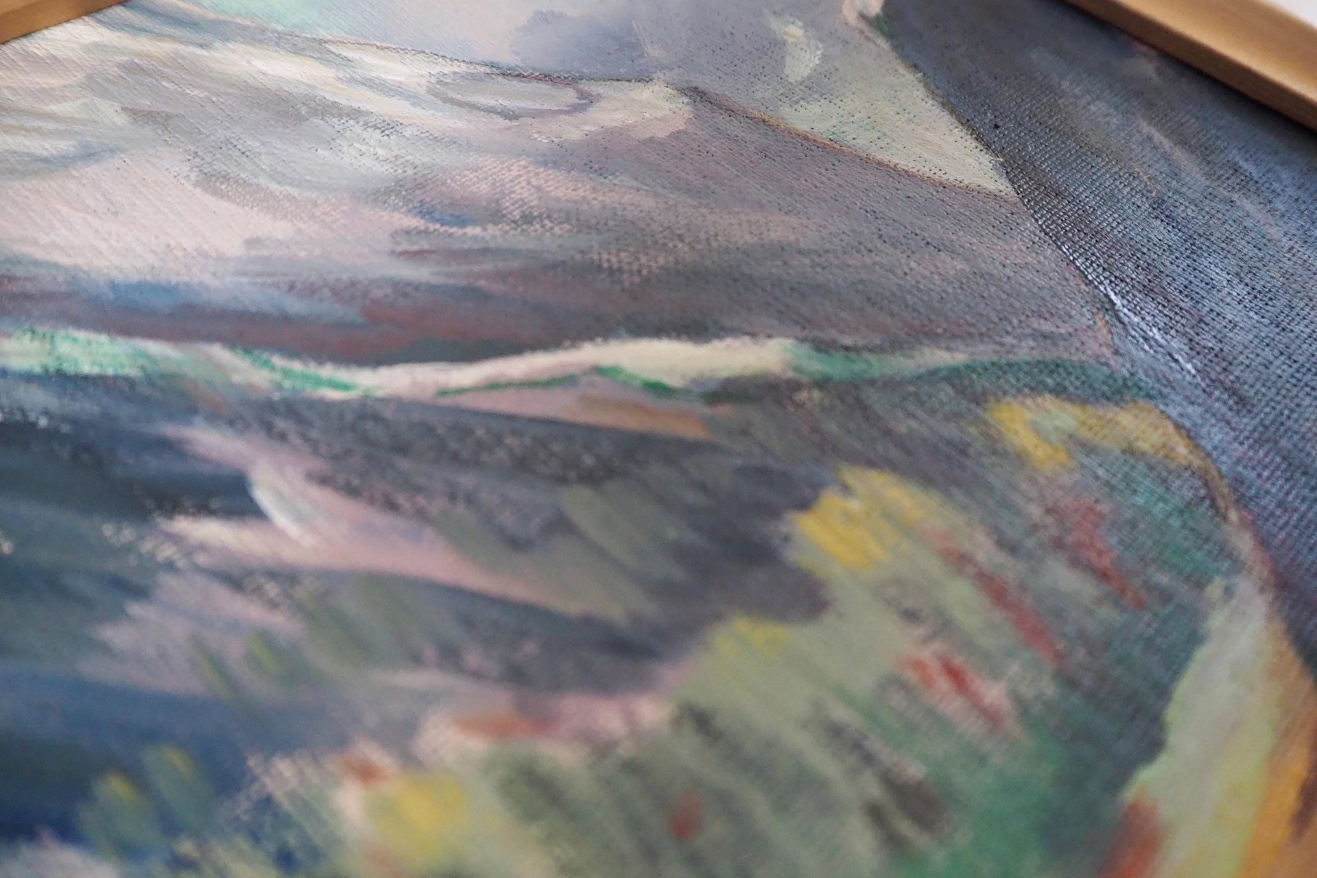 Vintage painting | Vintage landscape painting | Italian scenery wall art | Framed vintage art | Framed wall art | Vintage wall art