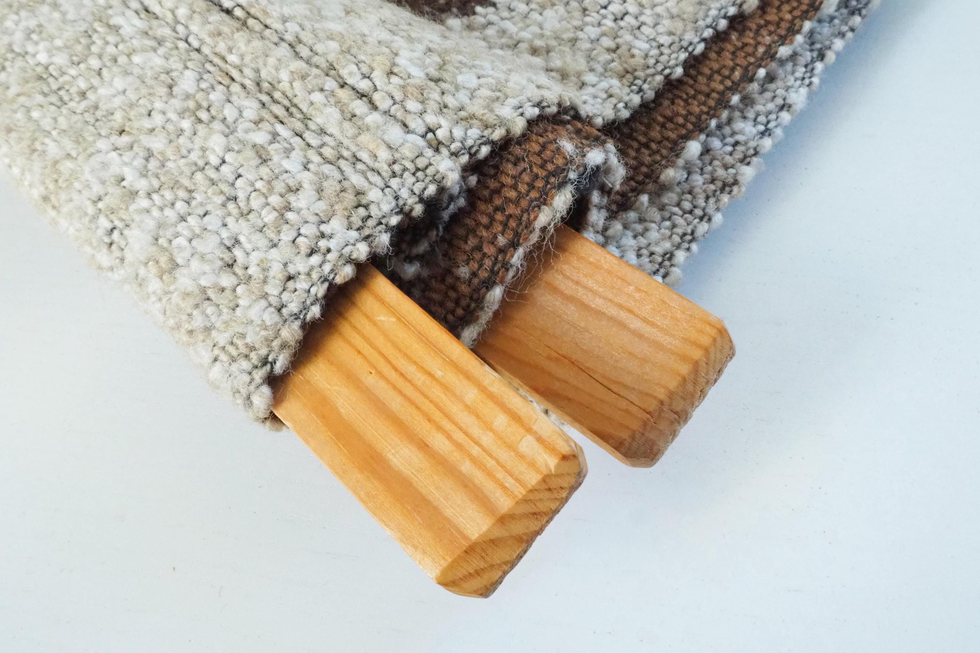 Vintage wall hanging | Large wall hanging | Scandinavian woven textile | Brown wall hanging