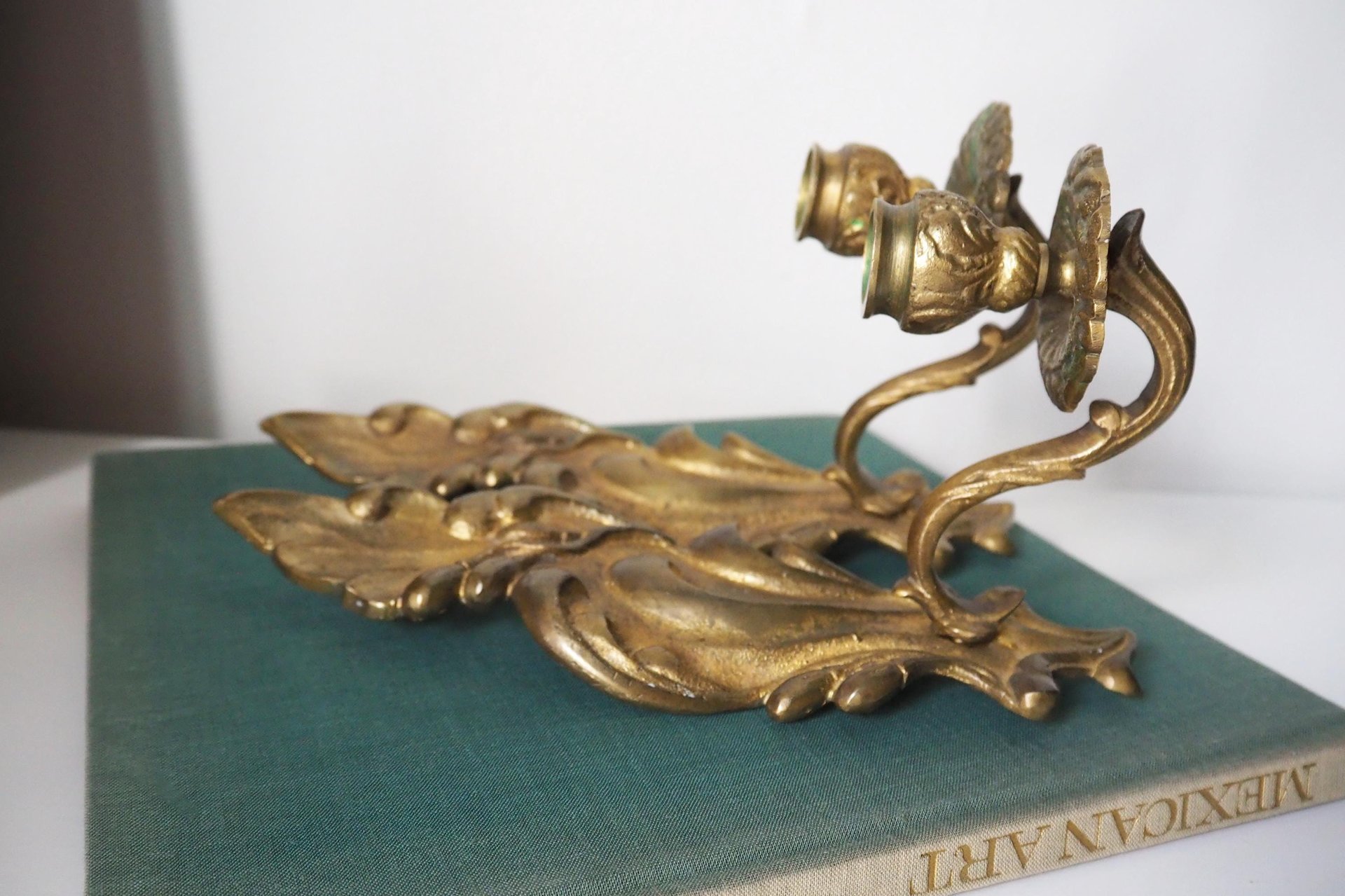 Pair of vintage candle sconces | Vintage wall sconces | Vintage candle sconces | Wall candle sconce pair