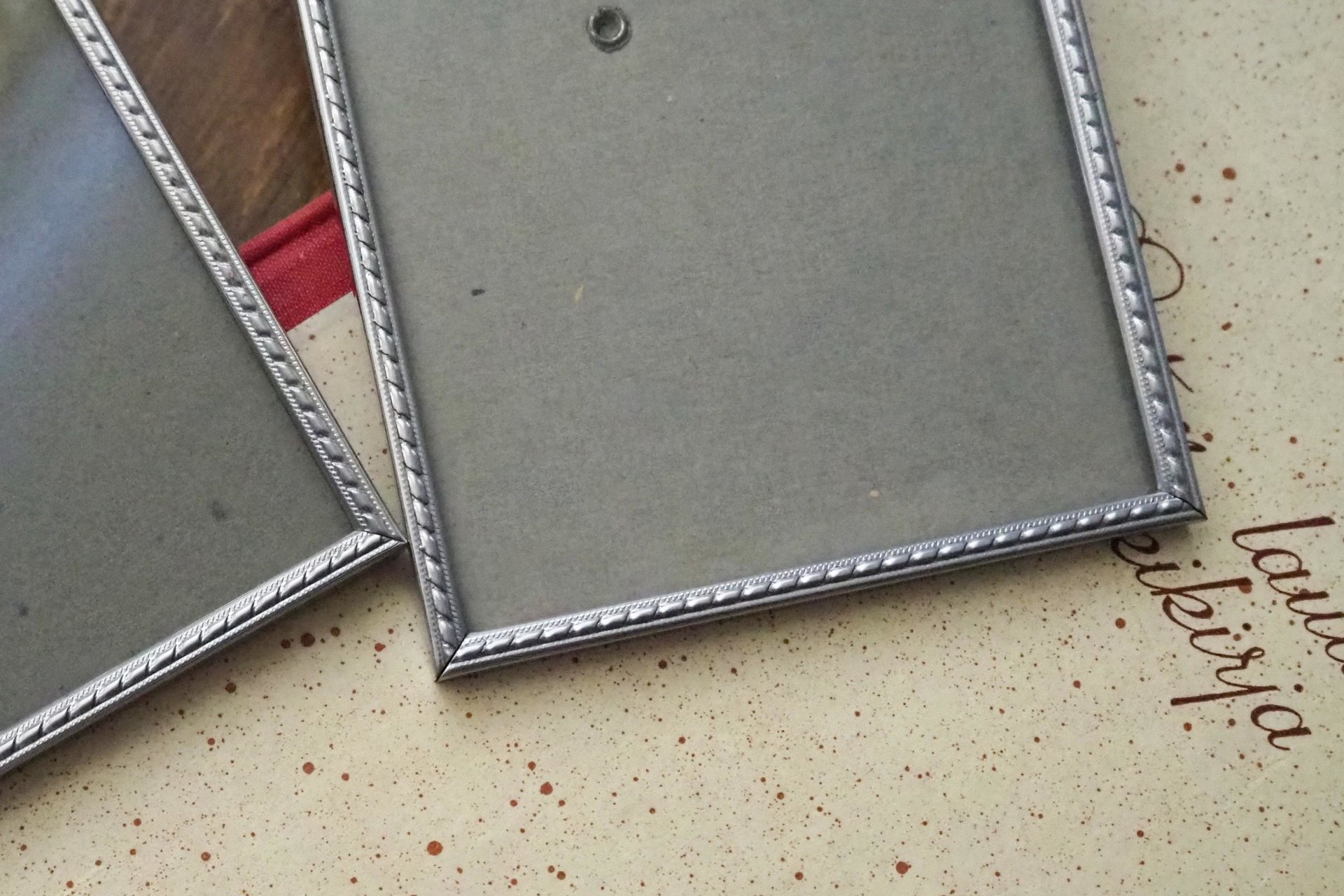 Set of two vintage silver plated photo frames | Silver plated photo frame 11x15 cm | Vintage silver plated picture frames | Vintage frames